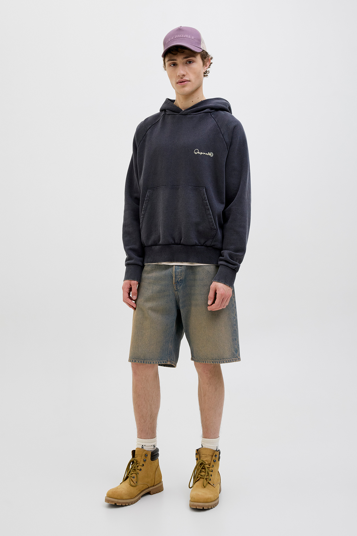 شلوارک مردانه راسته فاق بلند | جک اند جونز Jack & Jones 12272233 - تصویر 6
