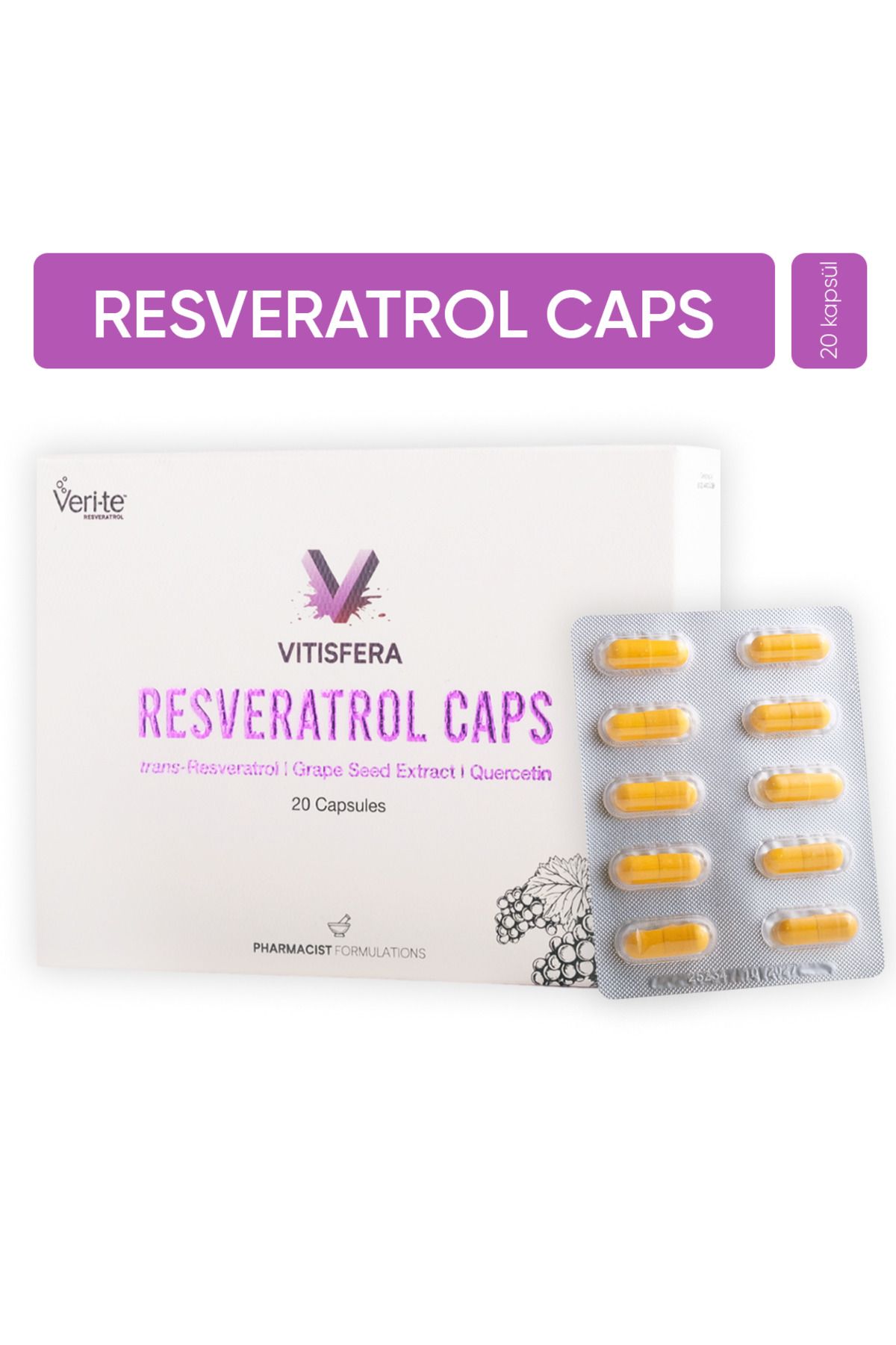 Vitisfera-20 Capsules Resveratrol Capsule Set 1