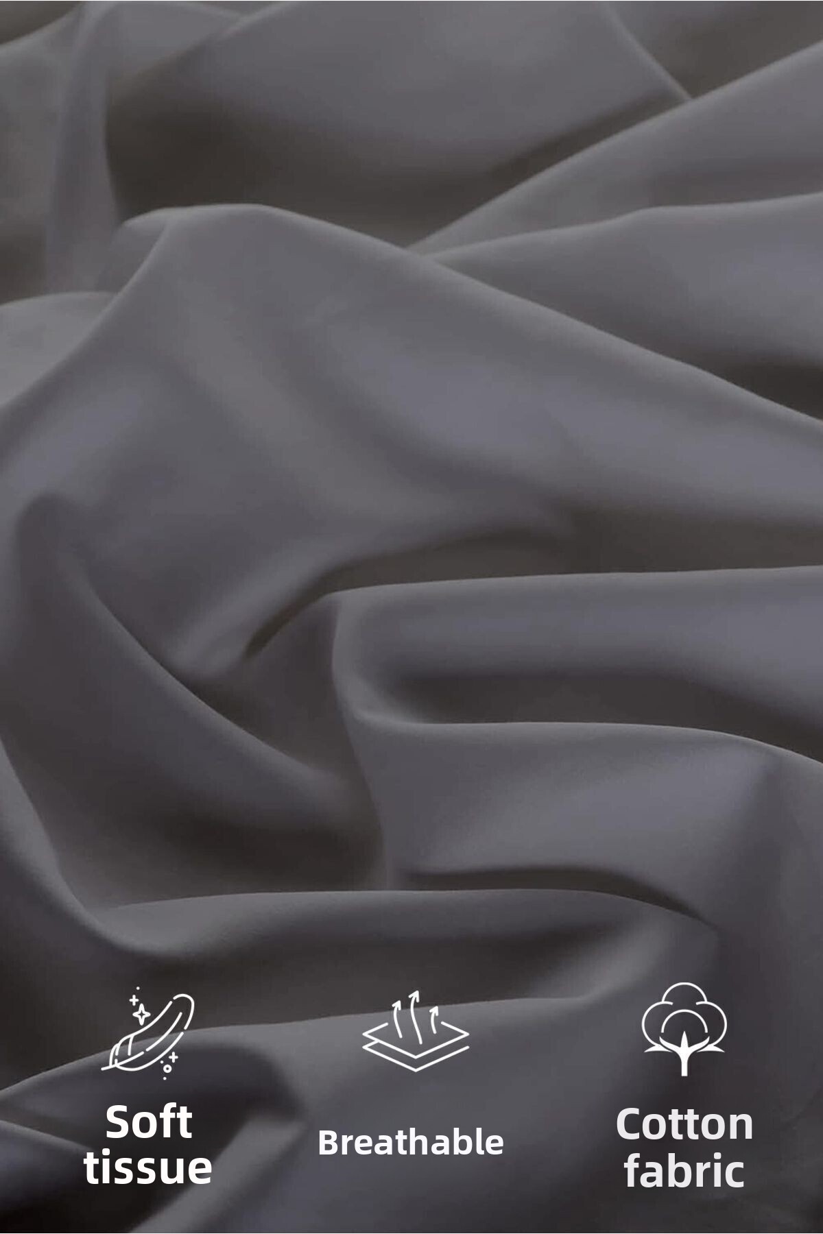 CASPARA-Double 180x200 Elastic Sheet Set - 2 Pillowcases Battal 4