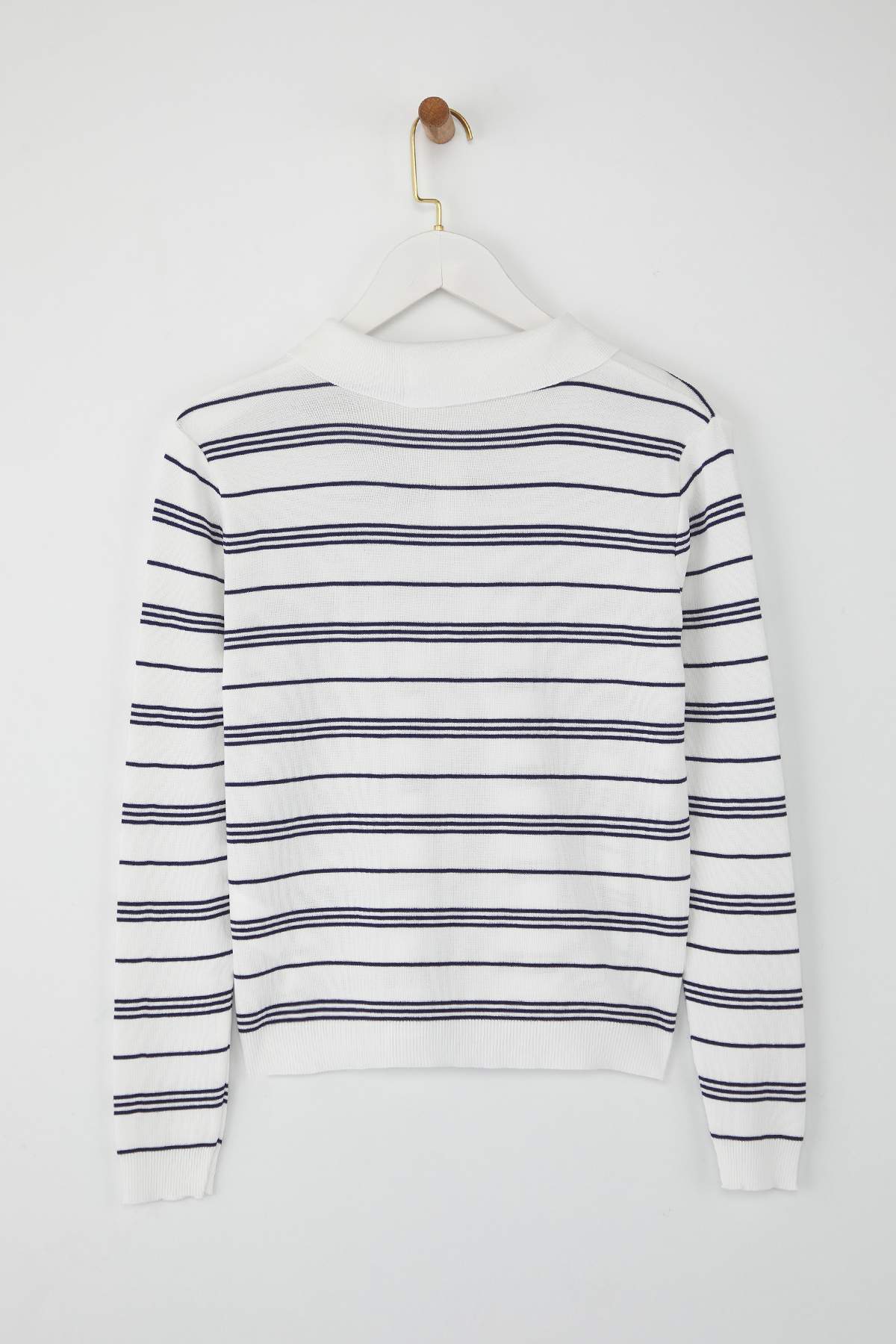 Trendyolmilla  Wardrobe Essentials Ekru Premium İplik Triko Kazak | TWOAW26KZ00142 - Görsel 6