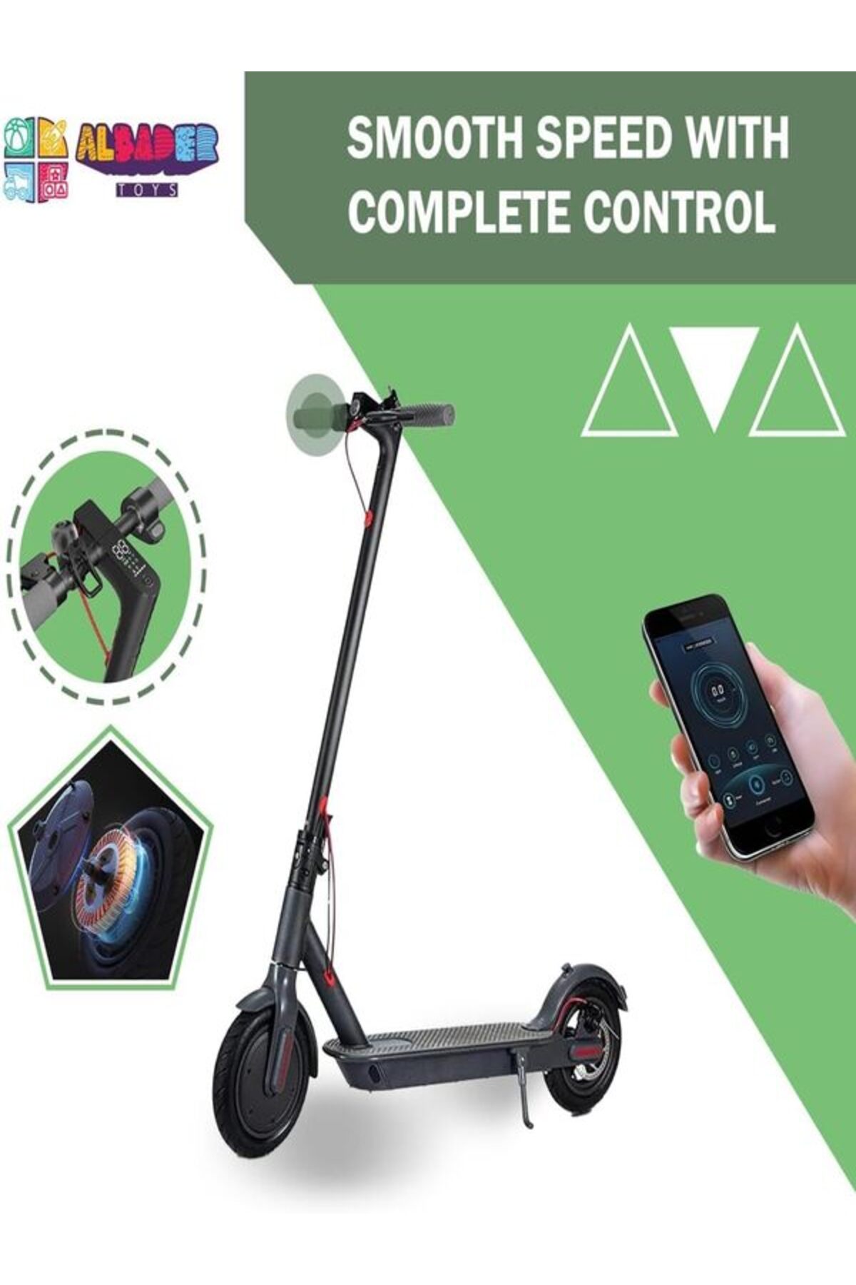 سكوتر كهربائي احترافي قابل للطي، 8.5 بوصة