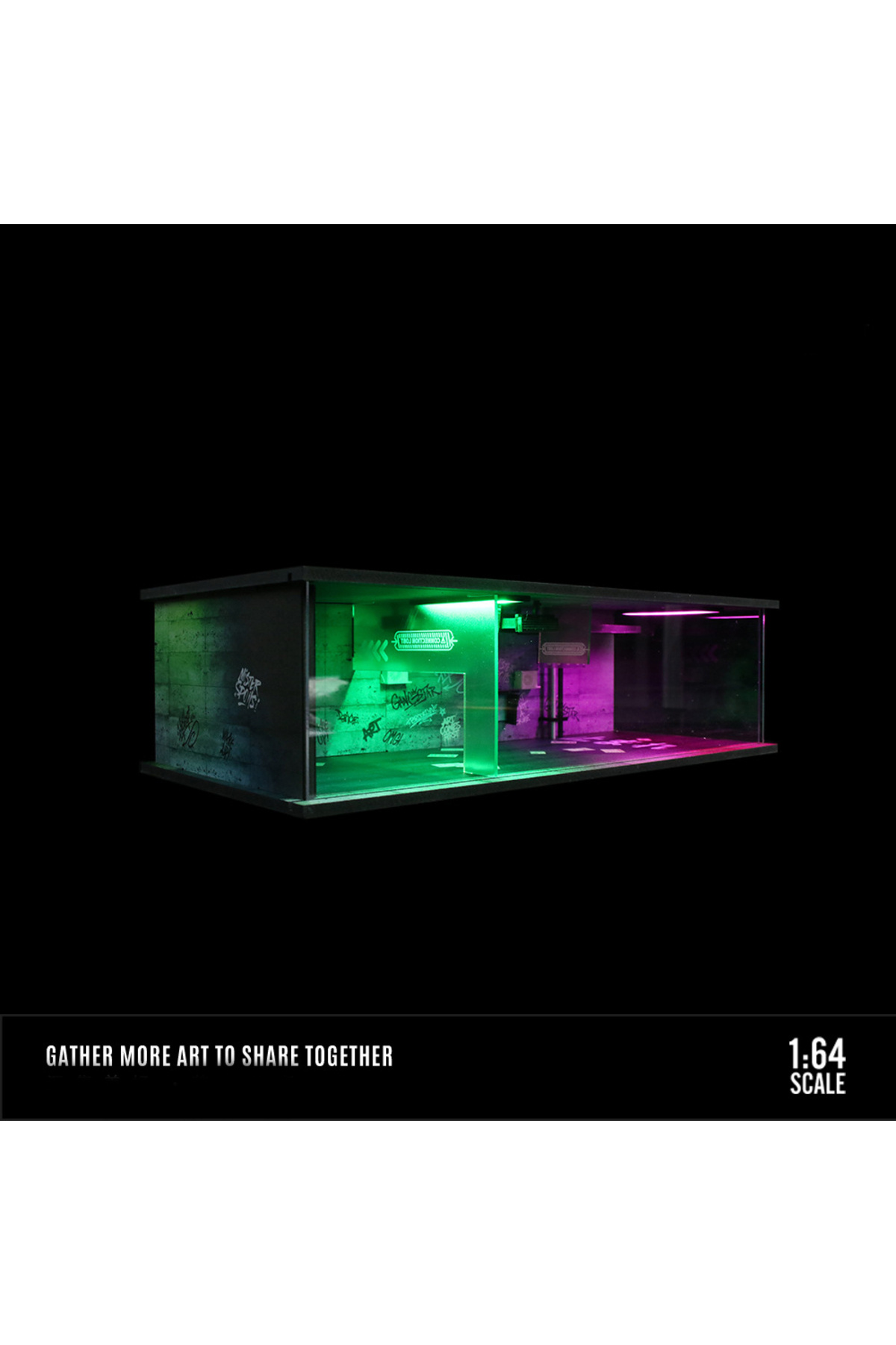 MO914301 ماکت گاراژ خودرو در مقیاس ۱:۶۴، ماکت گاراژ خودرو با چراغ‌های LED، پارکینگ‌ها، شهر، کاردستی DIY