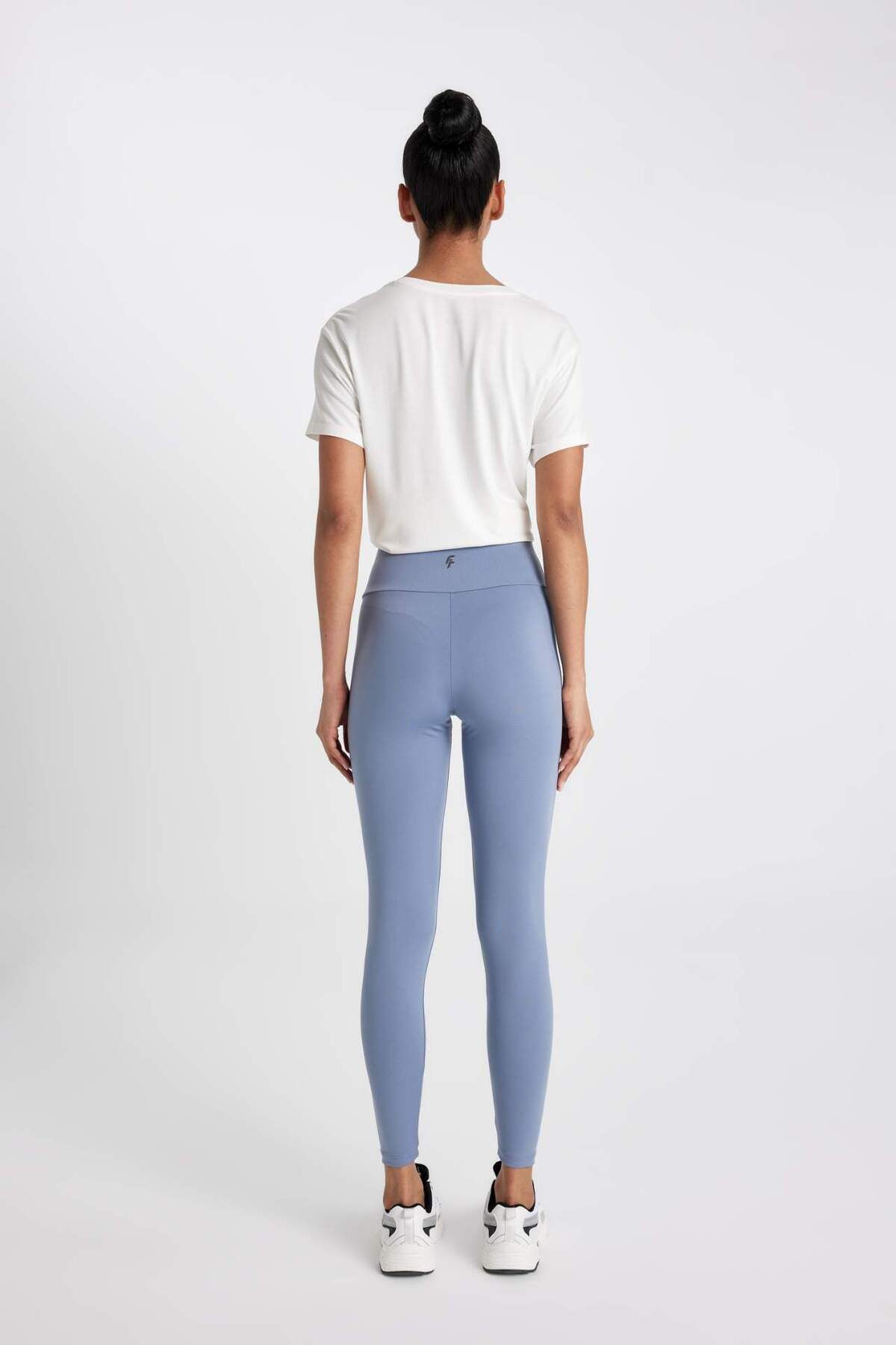 DeFacto-Defactofit High Waist Waist Hugging Stretchy Basic Plain Sports Leggings B4147Ax24Sp 7