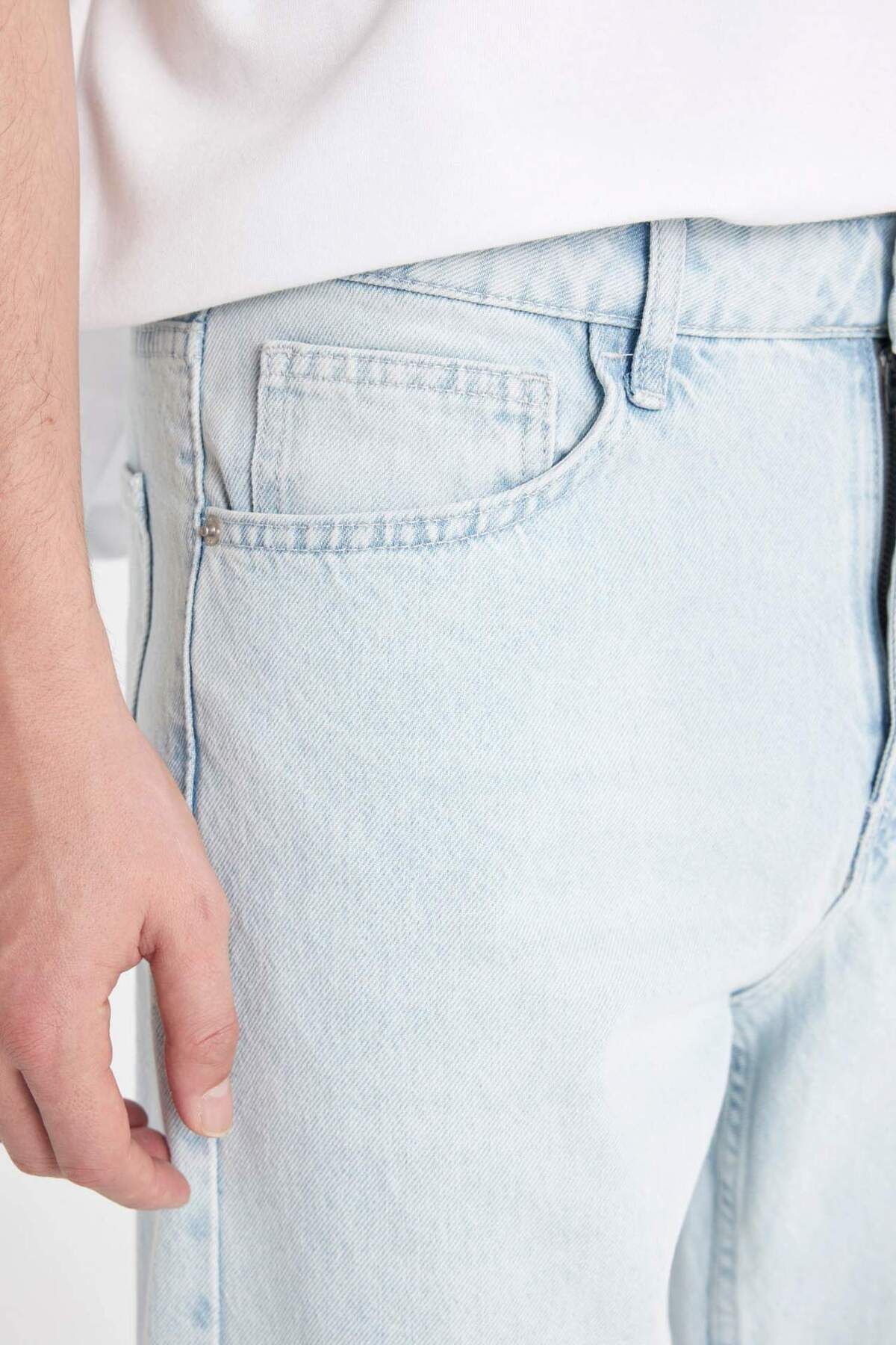 DeFacto-90's Slim Fit džíny s vysokým pasem a úzkými nohavicemi D1820AX24SM 5