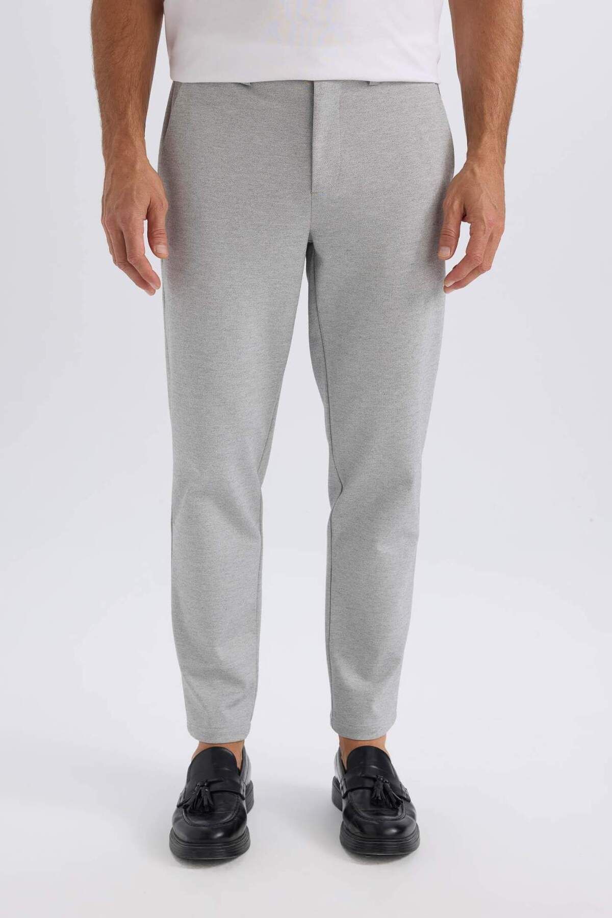 DeFacto-Jogger Straight Leg All-Way Stretching Summer Fabric Trousers T6317Az24Sp 6