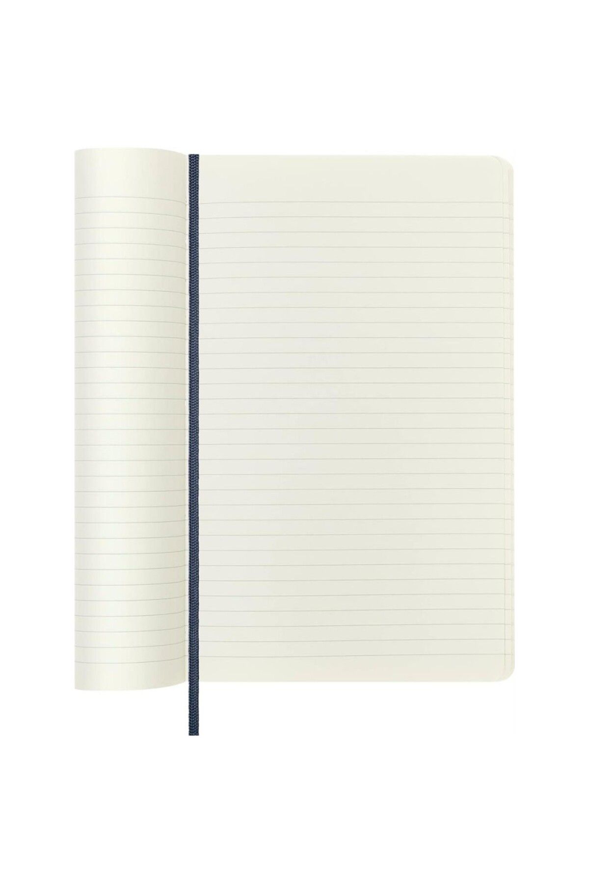 Moleskine-Striped Sapphire Blue Notebook L Size Soft Cover 4