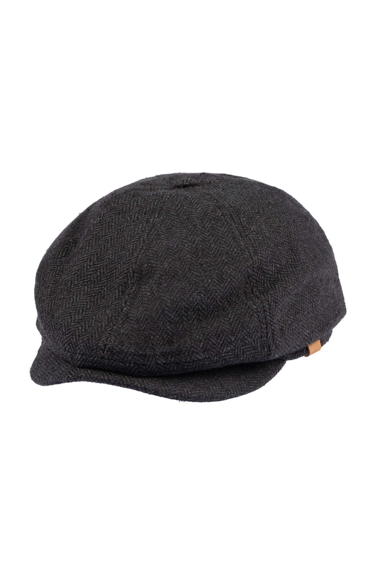 Nordbron-Men's Gray Cap Useful Plain Soft Textured Basic Seasonal Plain Model Leymond Plaid Pattern 7