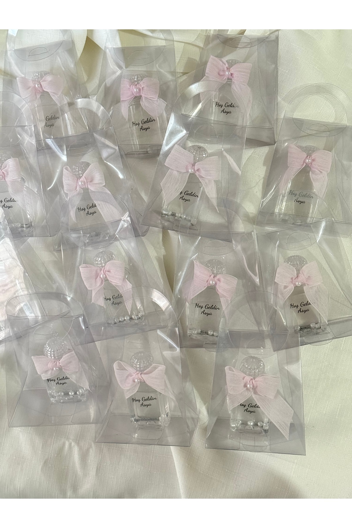 RUNALAKSESUAR Çantalı Hediyelik Kolonya Nişan Düğün Kına Doğum Kız Bebek fotoğrafı 2 (önizleme)