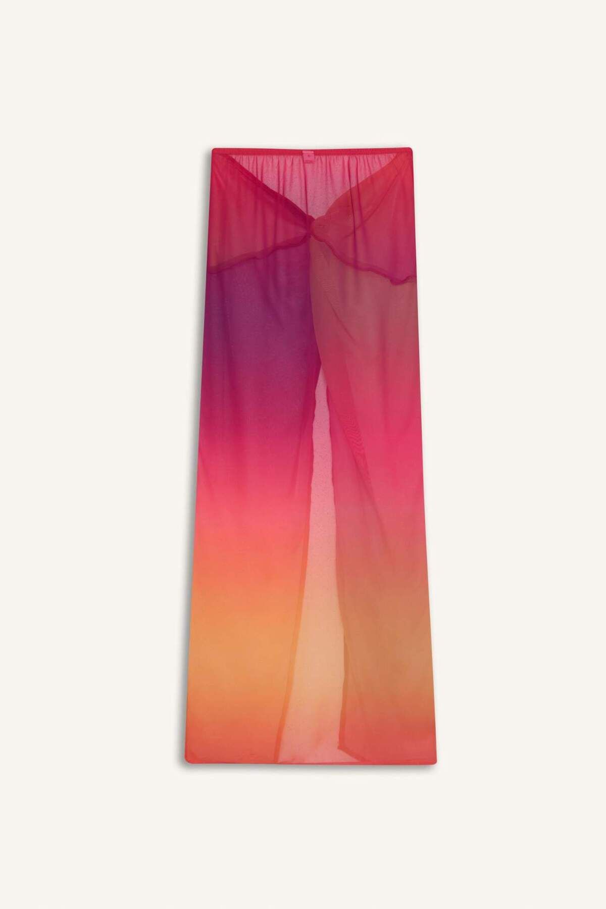 DeFacto-Regular Fit Chiffon Color Beach Skirt-Fall in Love A9234Ax24Sm 6