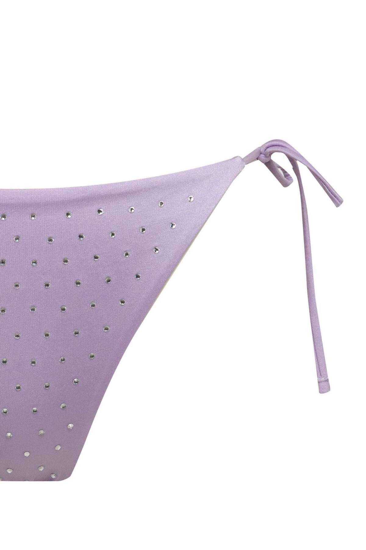 DeFacto-Bikini cu șireturi cu model Regular Fit-Fall in Love C4424AX24HS 8