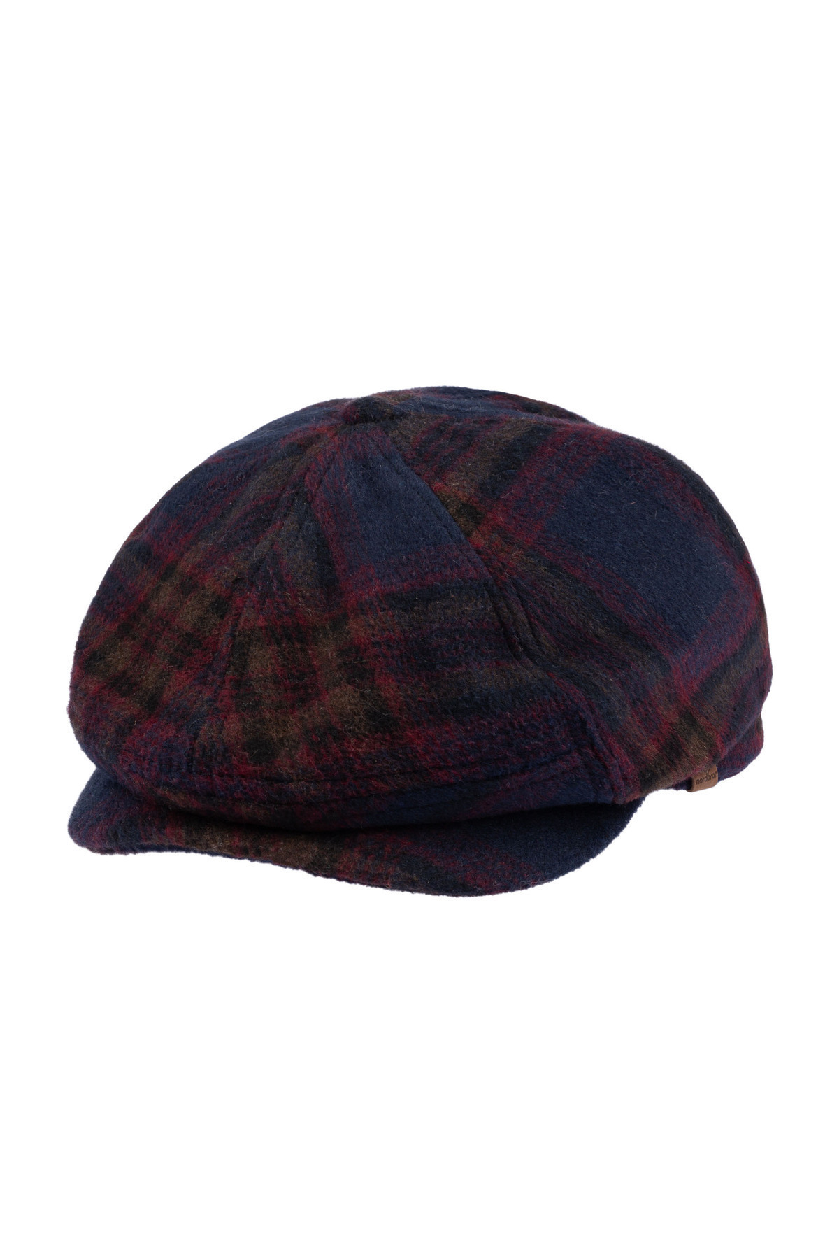 Nordbron-Men's Navy Blue Cap Seasonal Plain Basic Model Soft Texture Comfortable Leymond Plaid Pattern 7