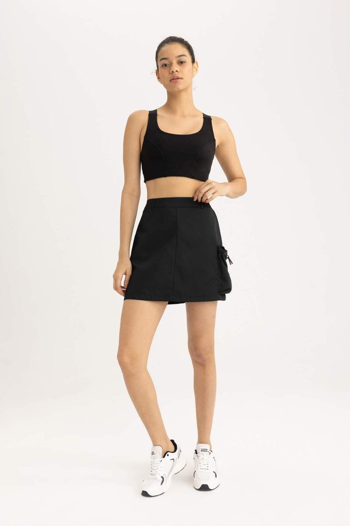 DeFacto-DeFactoFit - Standard Fit Mini Skirt C0502AX24SM 1