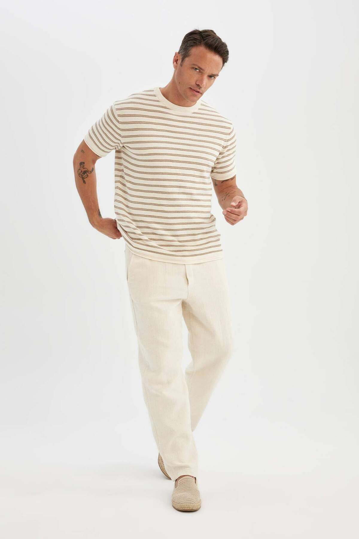 DeFacto-Hose Relax Fit Baumwolle Gerade Bein D2972ax24sm 2