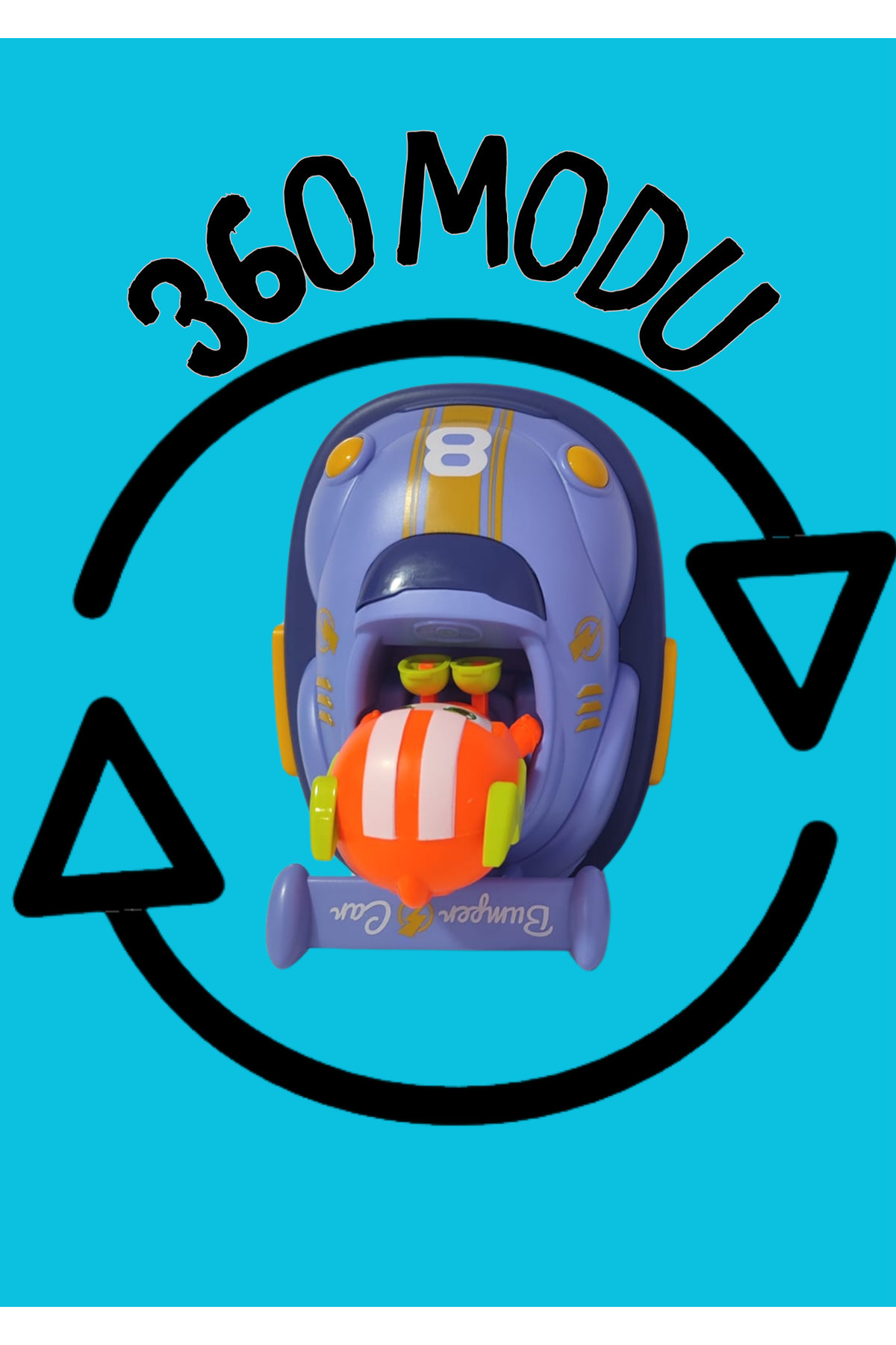 Boratila Toys 2.4ghz 2 Araç Çarpınca Düşen Figürlü Uzaktan Kumandalı Şarjlı Müzikli Işıklı Çarpışan Arabalar fotoğrafı 6 (önizleme)