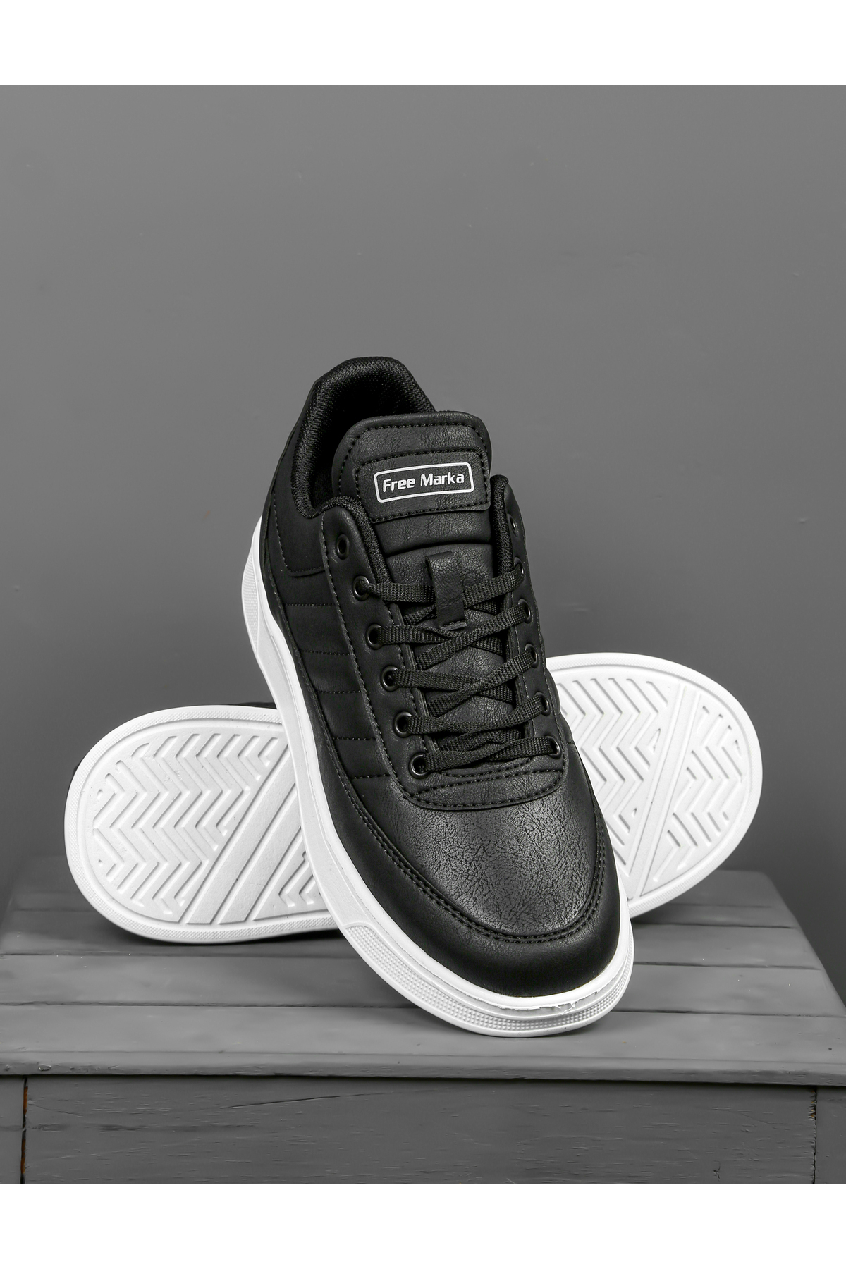 FREE MARKA Günlük Erkek Sneaker Bağcıklı Rahat Ortopedik Spor Ayakkabı görsel 4
