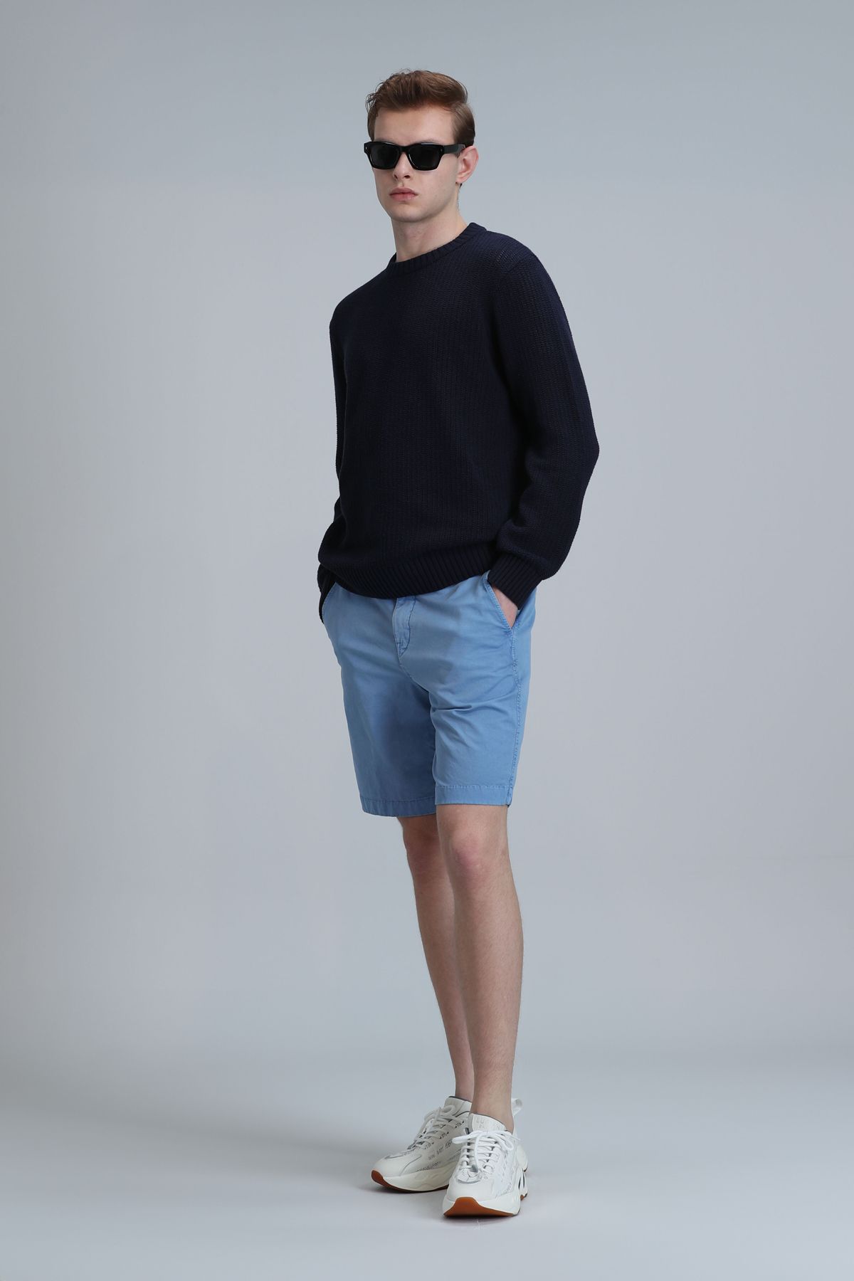 Lufian-Ανδρικό σορτς Chino Slim Fit Zegler 5