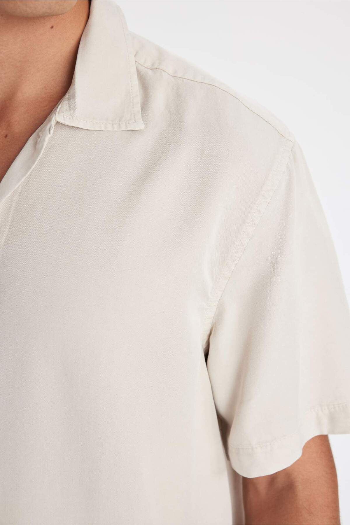 DeFacto-Relax Fit Letnia koszula polo z bawełny z krótkim rękawem C7394AX24SM 6