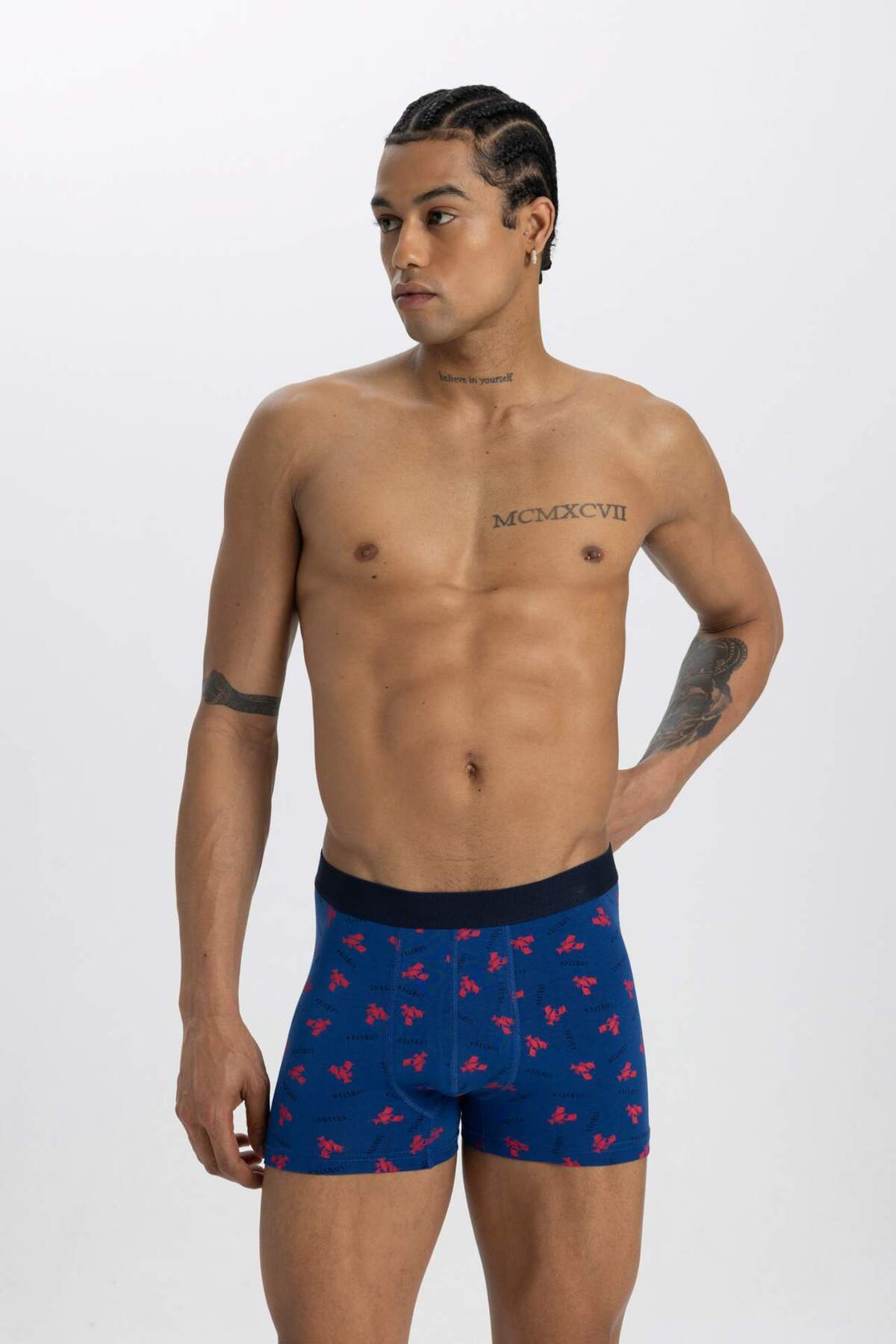 DeFacto-Regular Fit 3 τεμαχίων Boxer C3291AX24SM 2