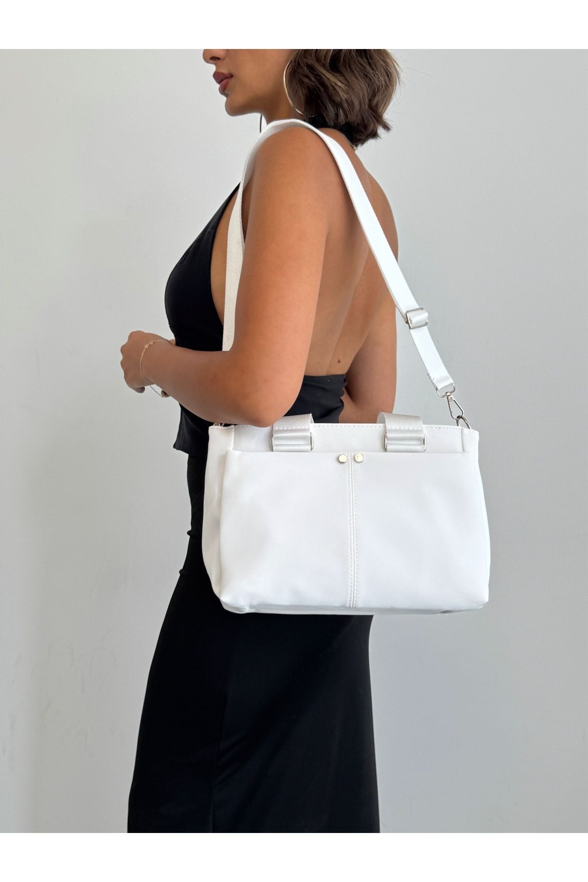 KIRASE-Stylish Quality Medium Size Soft Leather Multi-Pocket Hand and Shoulder Bag. Boy 21 cm Width 33 cm 4