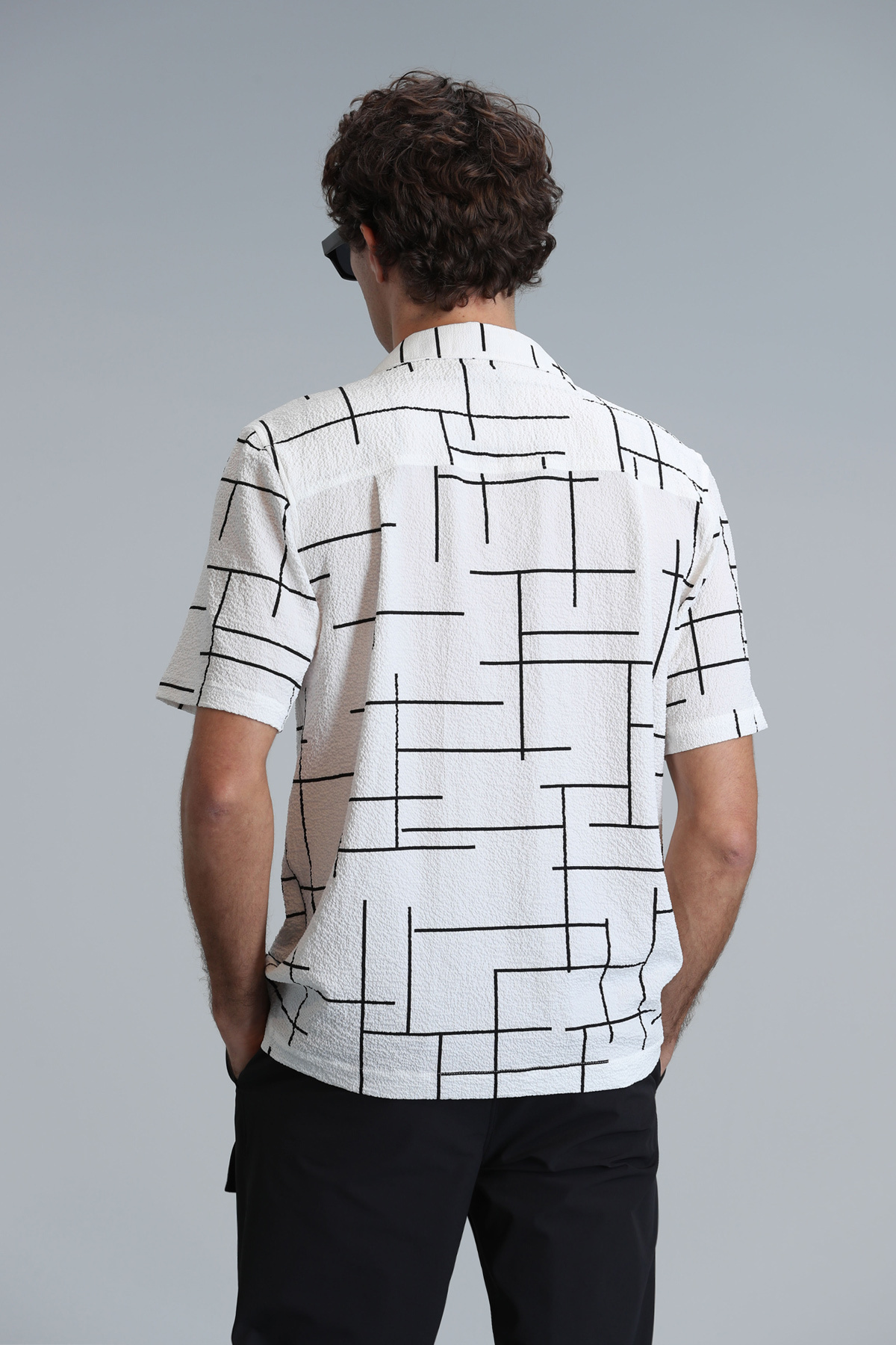 Lufian-Taner Men's Basic Shirt Regular Fit Ecru 6