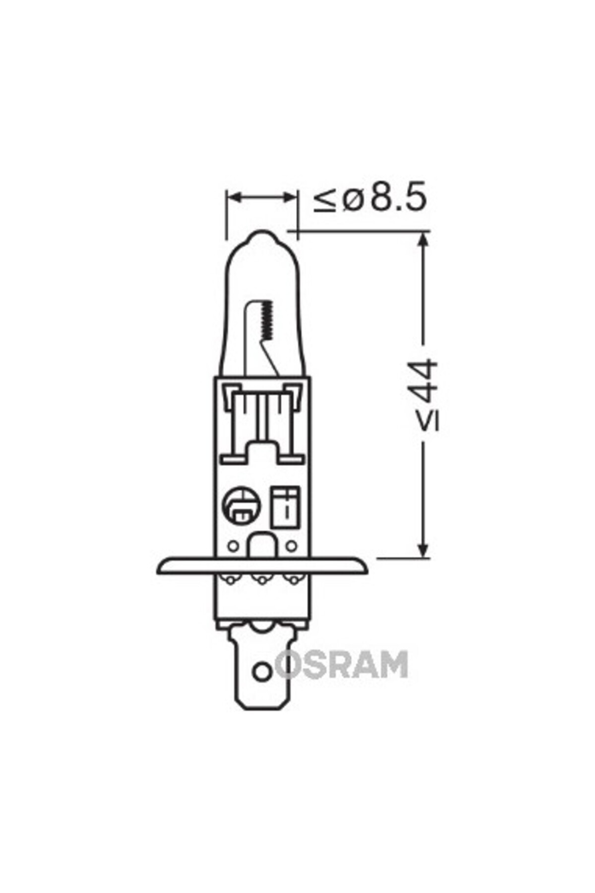 Osram-H1 Osram 12V 55W bulb 3