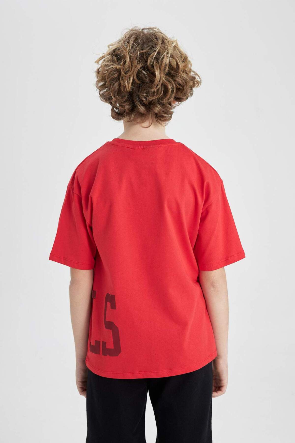 DeFacto-Boy's Nba Chicago Bulls Oversize Wide Fit Crew Neck Short Sleeve T-Shirt C0386A824Sm 8
