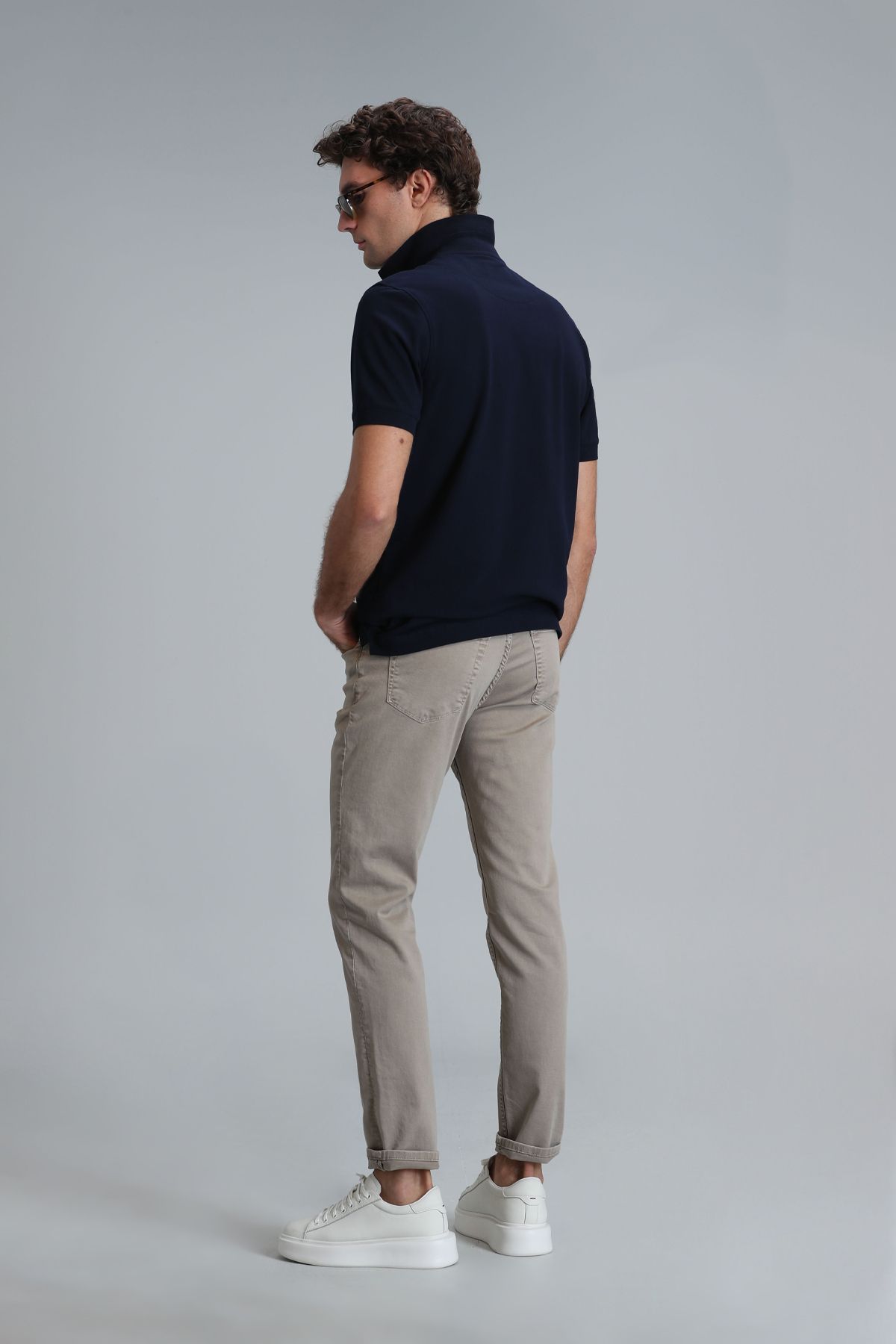 Lufian-Helt Sport 5 Pocket Men's Trousers Slim Fit Camel Hair 6