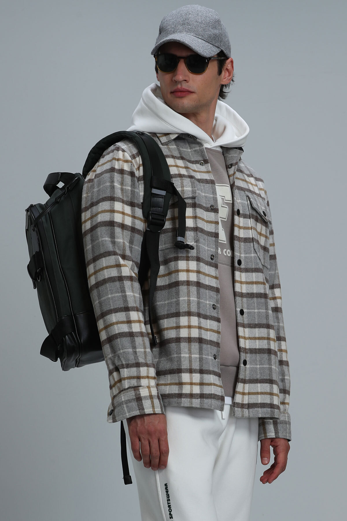 Lufian-Свіжі чоловічі труси Gomlek Regular Fit Grey 5