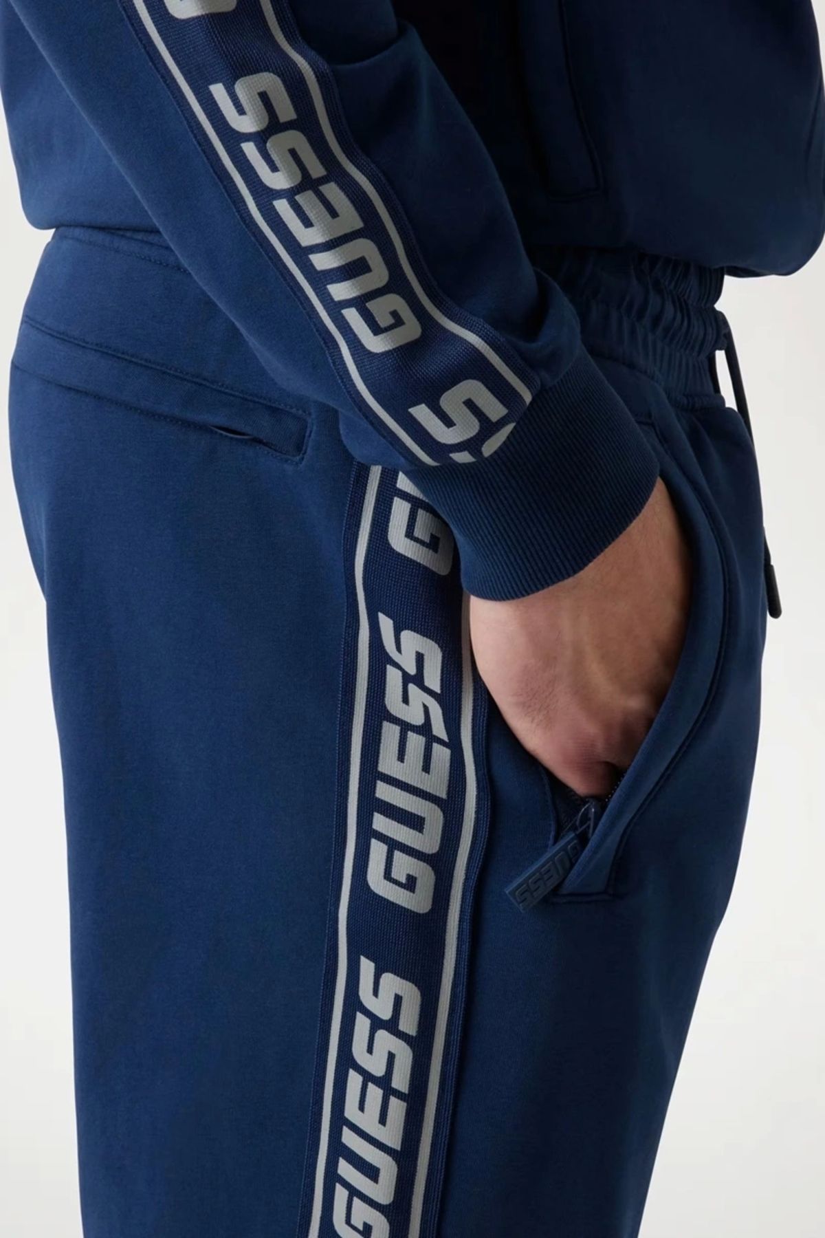 Guess-ΝΕΟ ARLO LONG PANT Ανδρικό μπλε φούτερ Z2YB19K6ZS1-G7R1 4