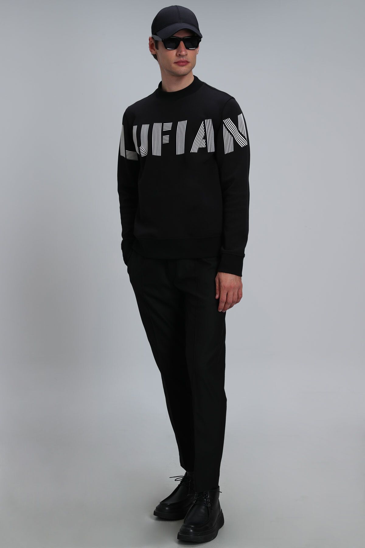 Lufian-Todillo Herren-Sweatshirt Schwarz 4