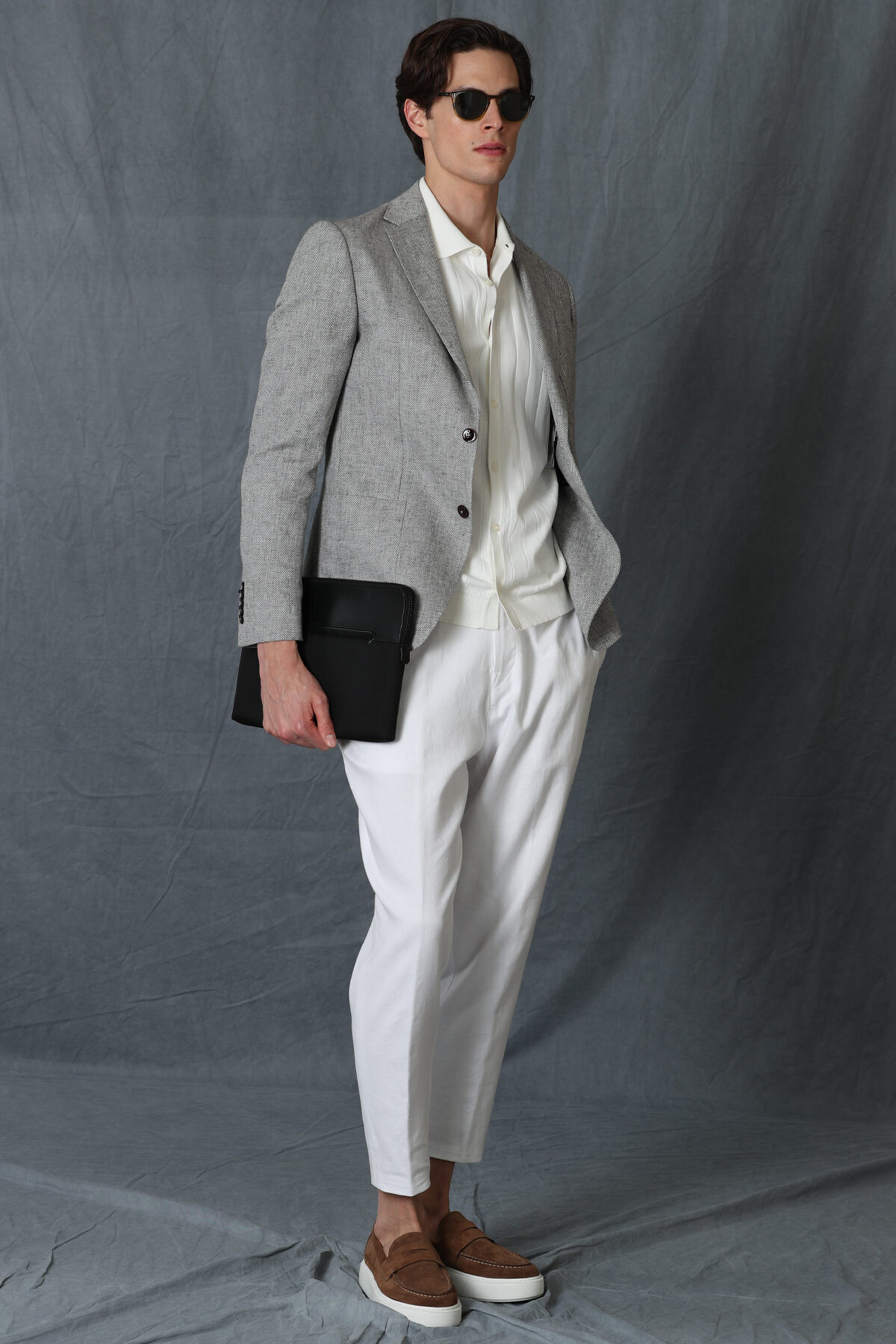 Lufian-Спортно мъжко яке Philip Sports Slim Fit Grey 5