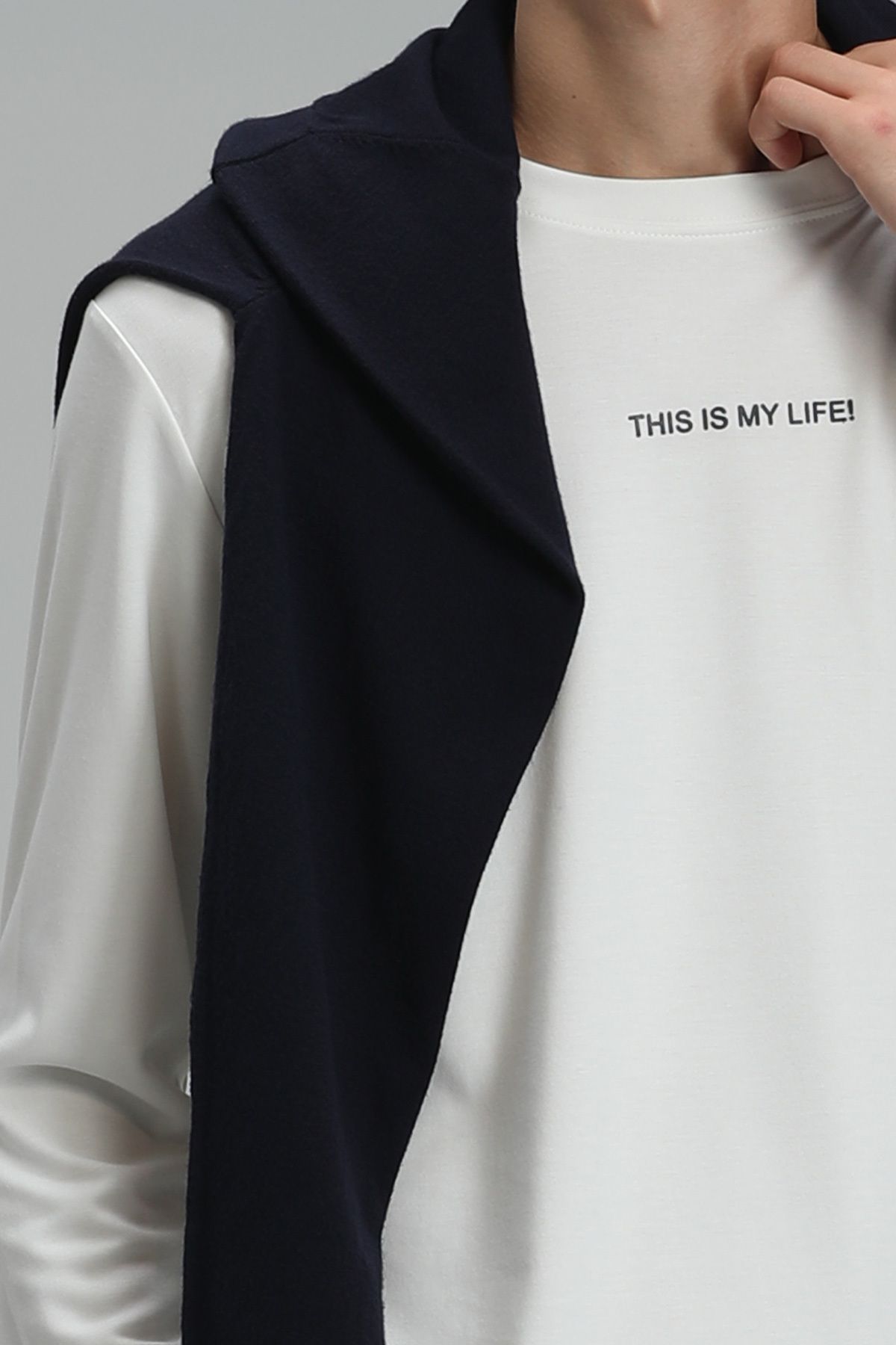 Lufian-Мъжка тениска с дълъг ръкав Carter Off White 4