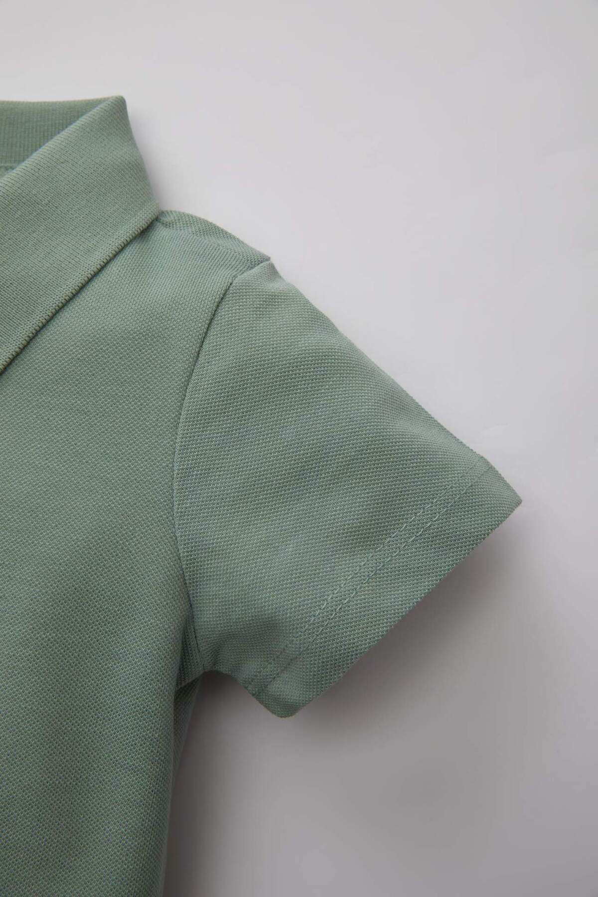 Defacto Erkek Bebek Pike Kısa Kollu Basic Polo Tişört B7007A524SM fotoğrafı 3 (önizleme)