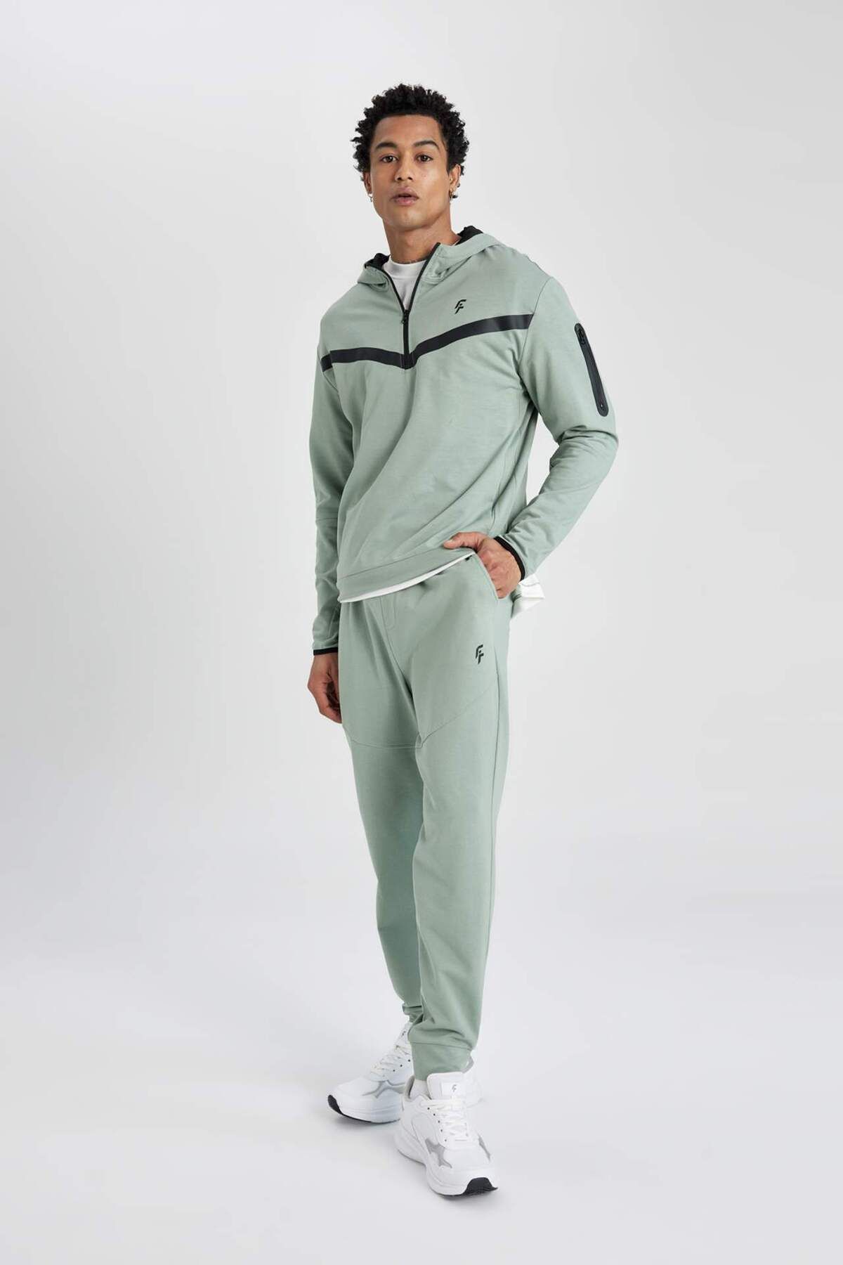 DeFacto-Defactofit Jogger Sweatpants Standard Fit Double Pocket Standard Leg B5141Ax24Sp 1