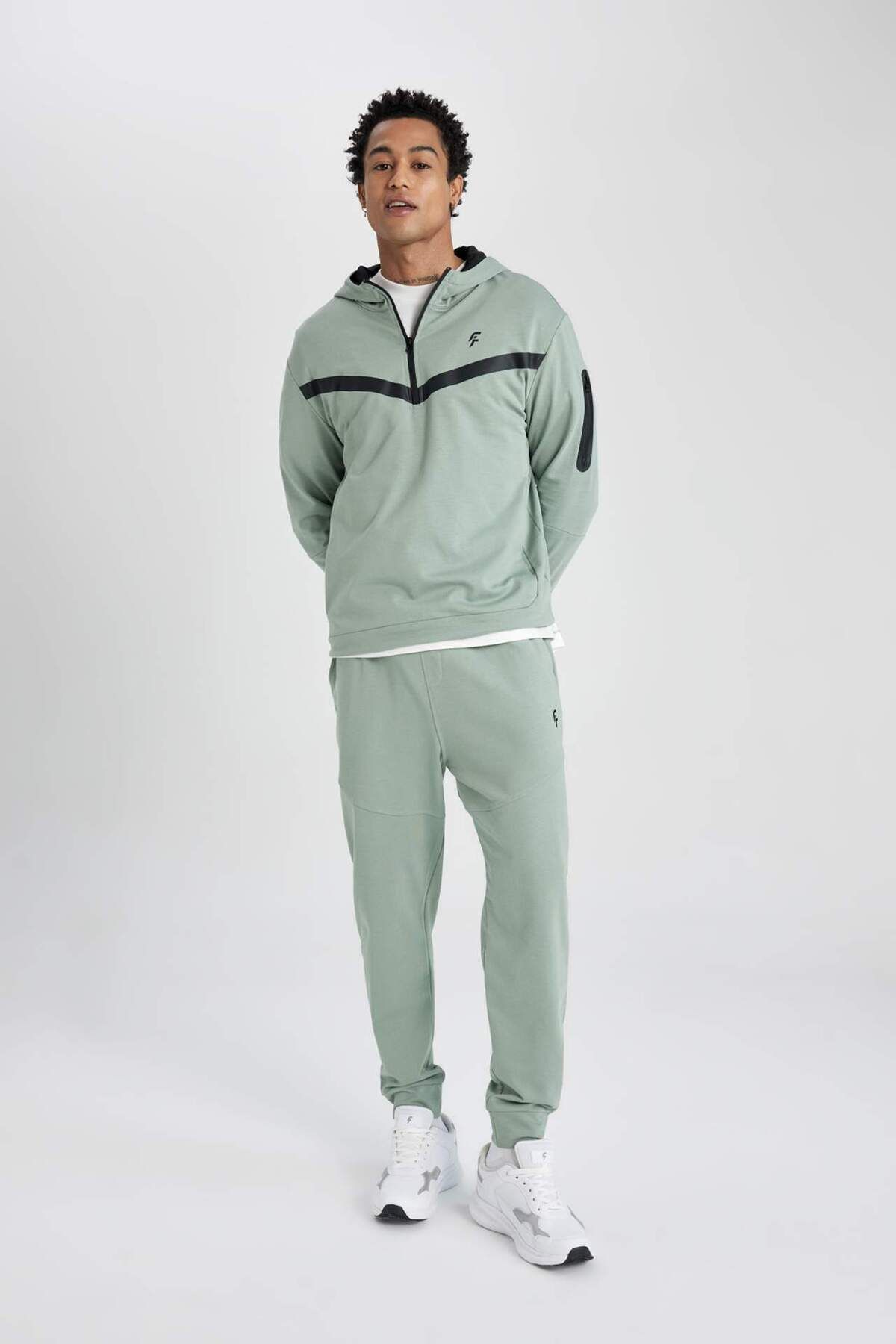 DeFacto-Defactofit Jogger Sweatpants Standard Fit Double Pocket Standard Leg B5141Ax24Sp 2