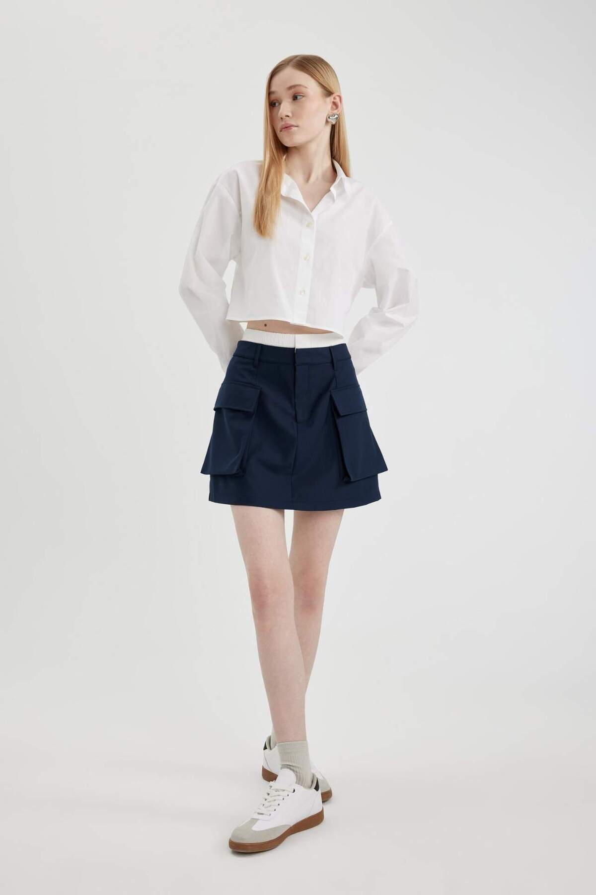 DeFacto-Coool A-Line Mini Skirt C3075Ax24Sp 3