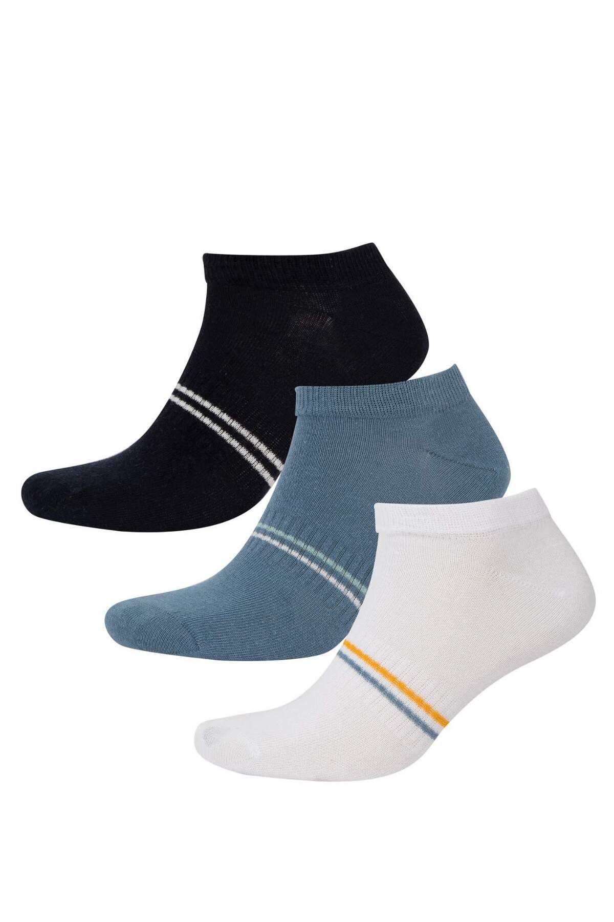 دفاکتو جوراب مچ پا نخی مردانه 3 بسته C0113AXNS