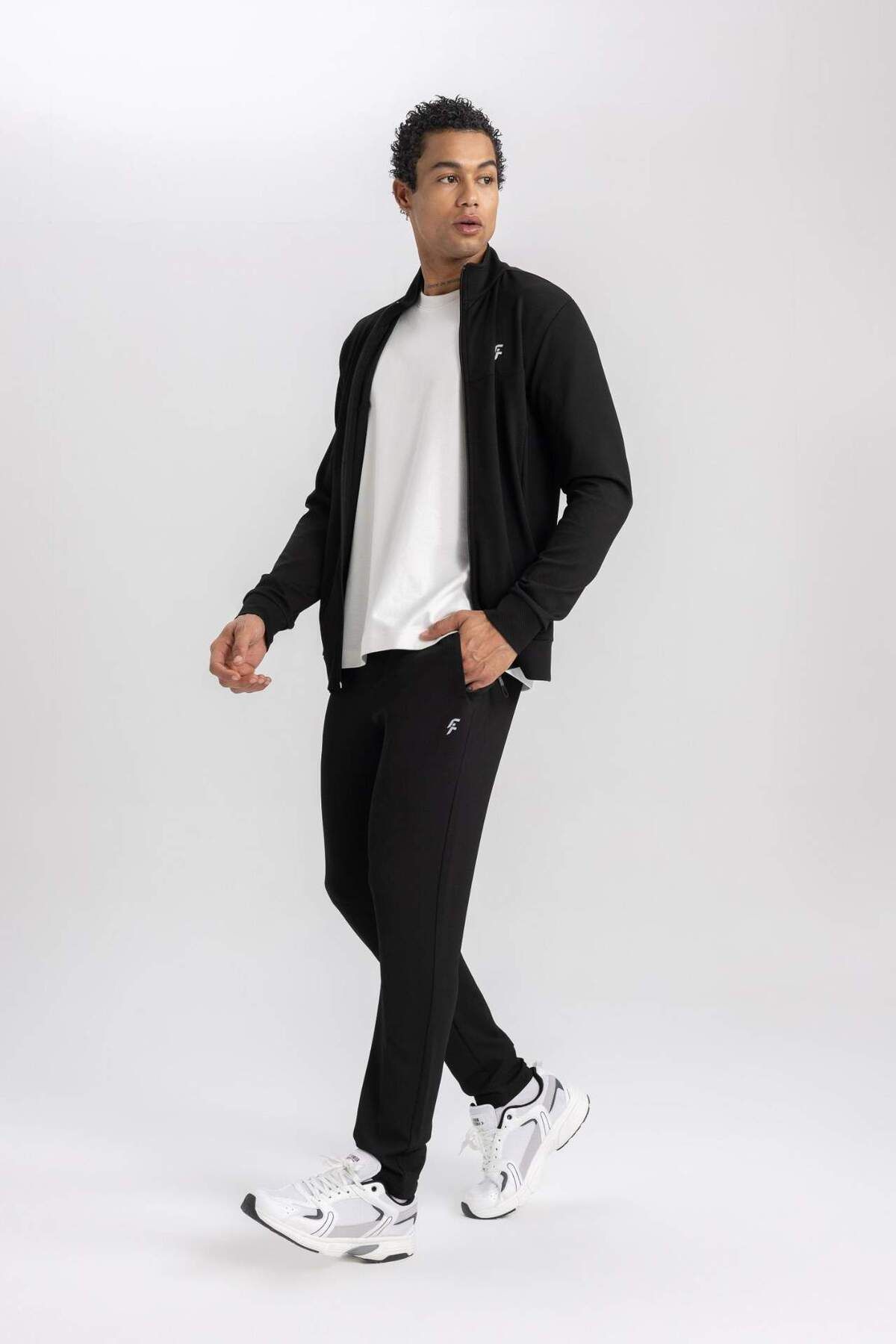 DeFacto-DeFactoFit Standard Fit Dvojité Kapsy Standardní Noha Piqué Úzké Jogger Kalhoty B4594AX24SP 6