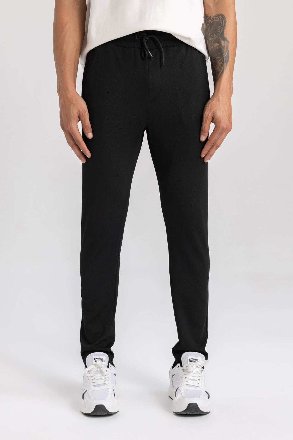 DeFacto-DeFactoFit Standard Fit Dvojité Kapsy Standardní Noha Piqué Úzké Jogger Kalhoty B4594AX24SP 7