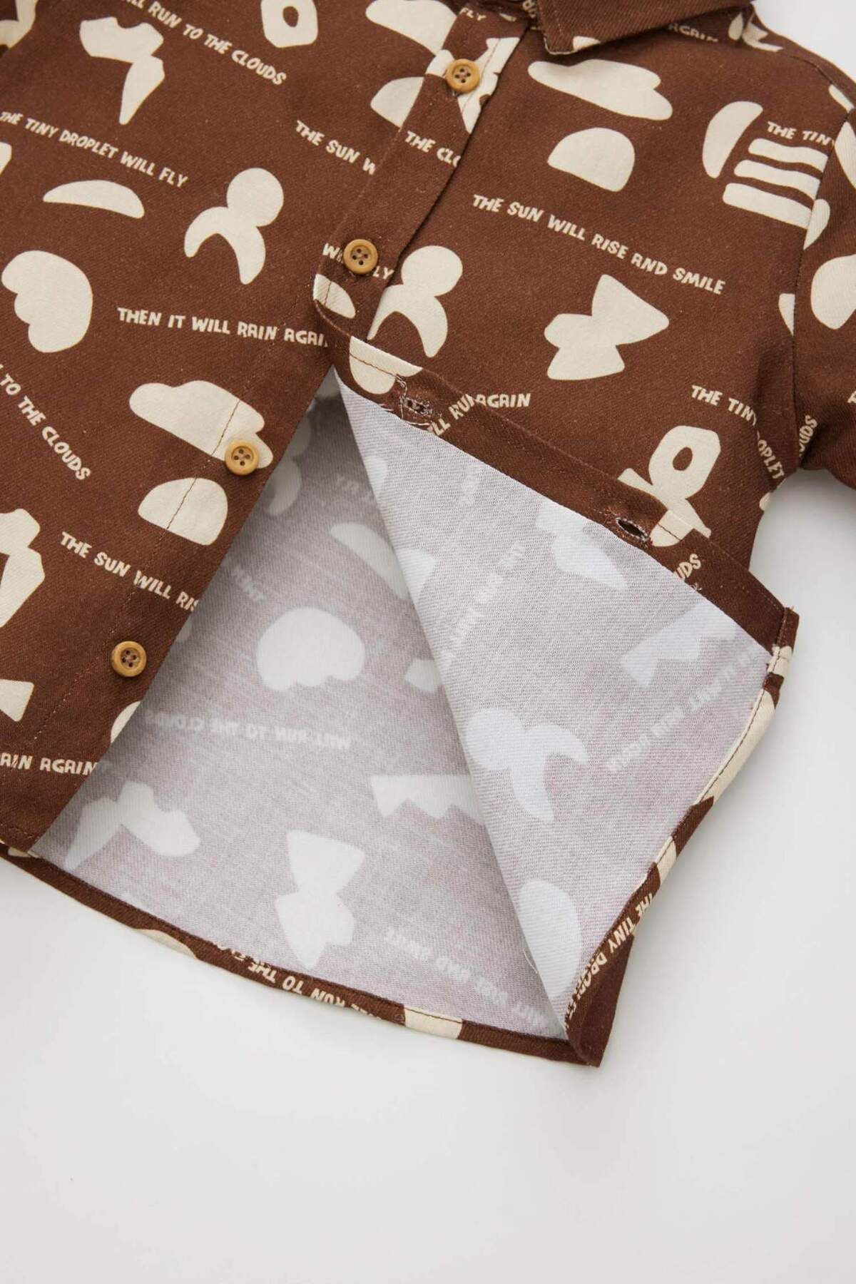 DeFacto-Baby Boy Twill Long Sleeve Patterned Shirt B8052A524Sp 3