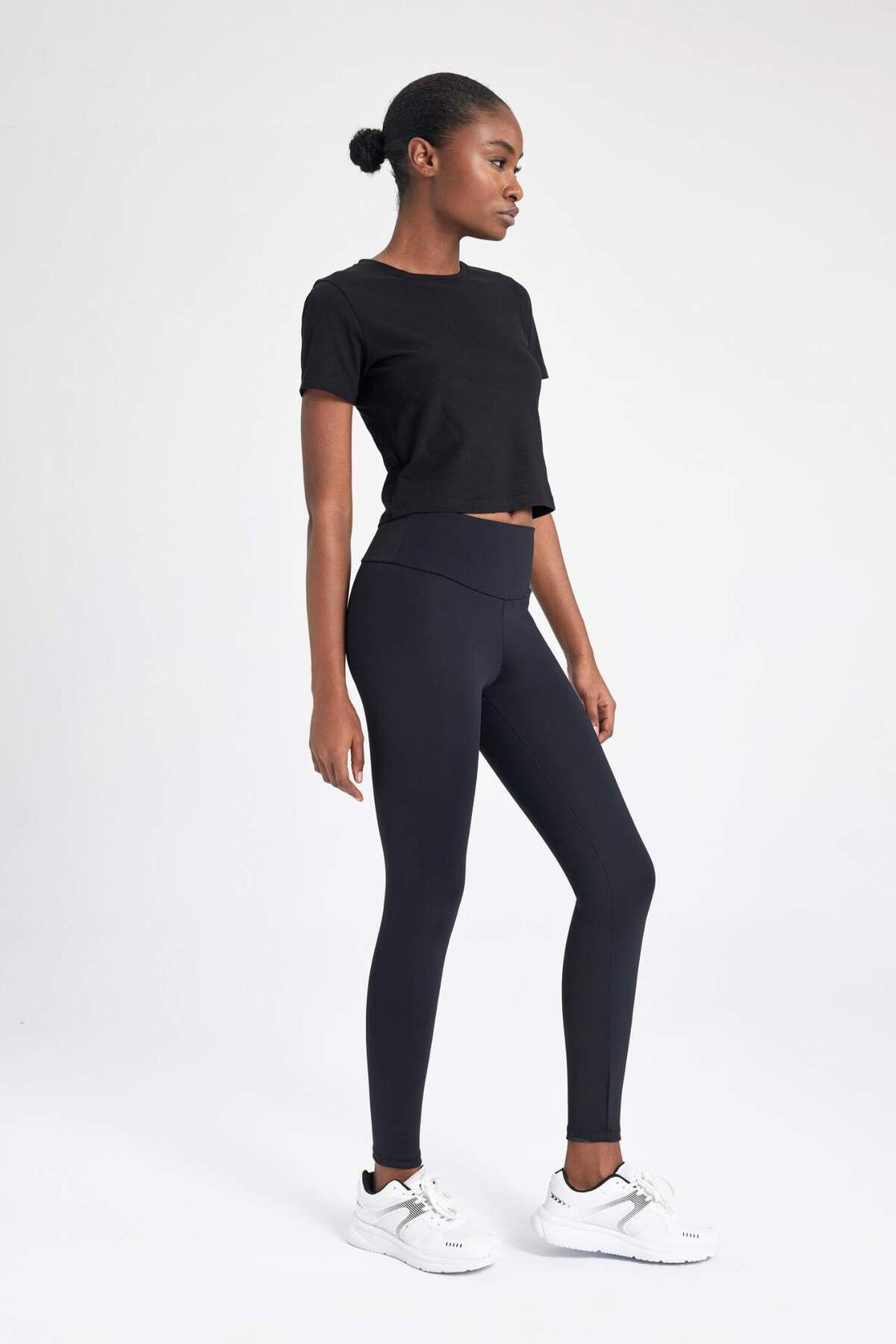 DeFacto-DeFactoFit Bauchformende Sportleggins B4046AX23AU 3
