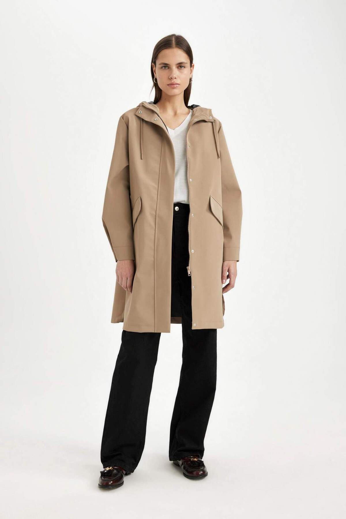 Defacto  Su Geçirmez Relax Fit Kapüşonlu Yağmurluk A6367ax23au - Görsel 3