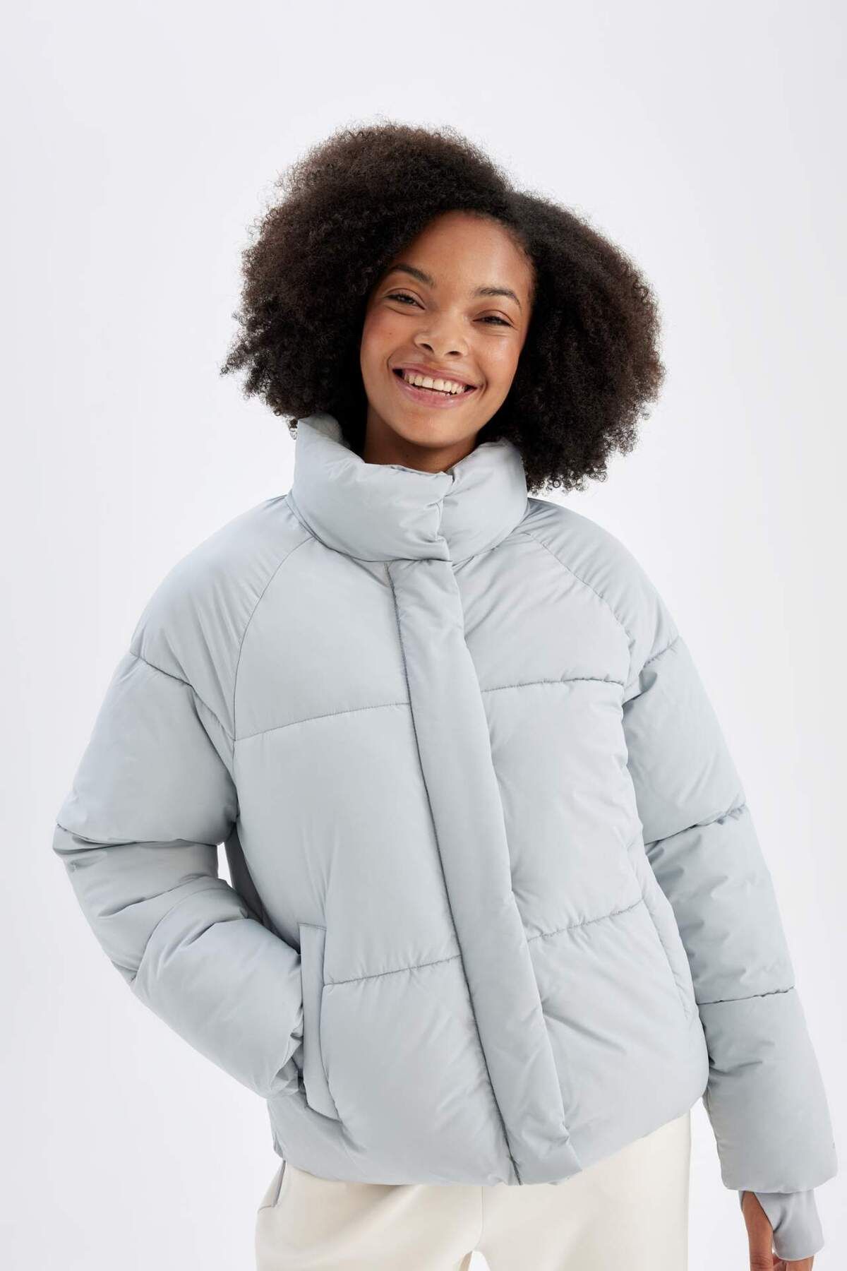 DeFacto-Defactofit Waterproof Stand Collar Puffer down Jacket A1550Ax23Au 3