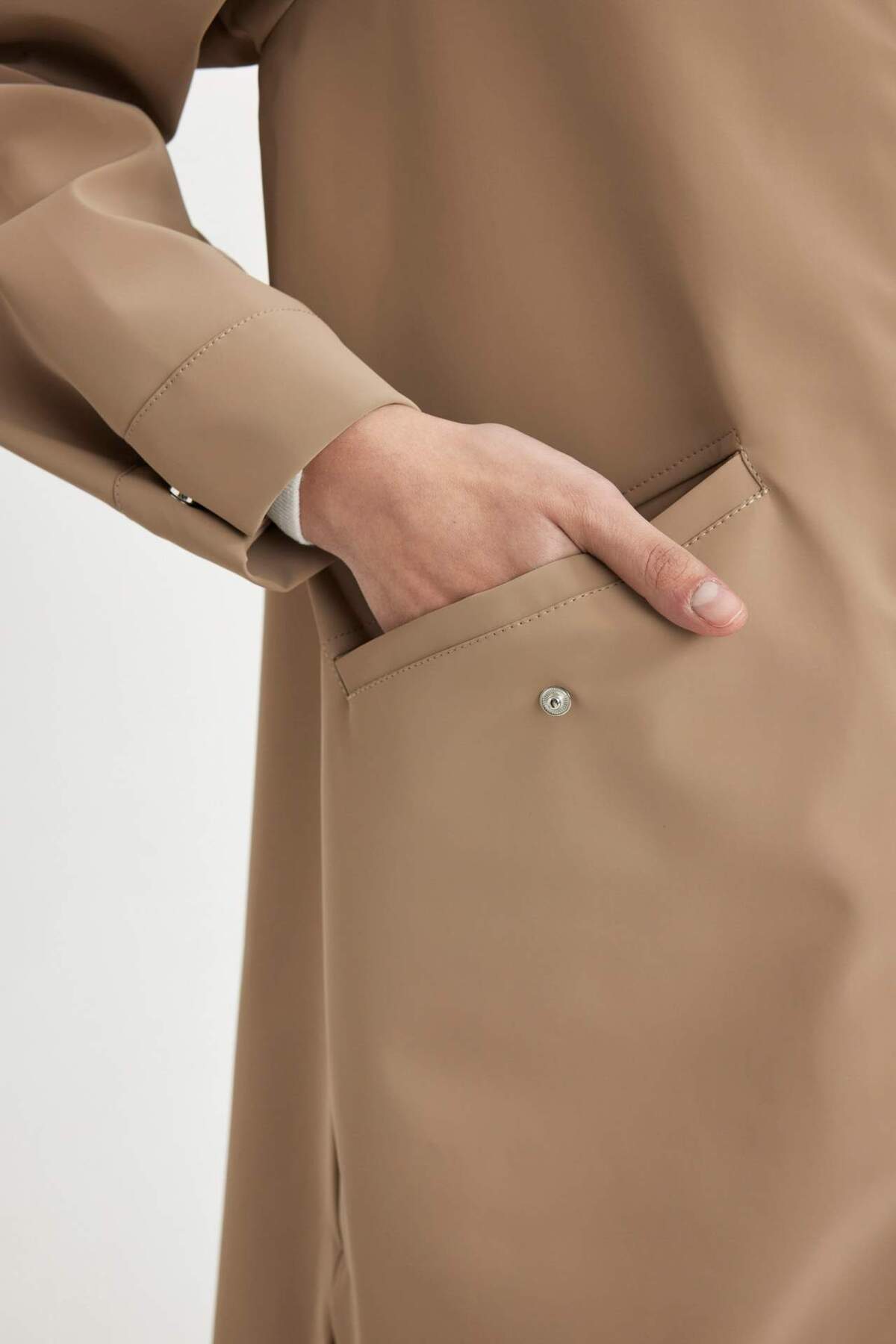 Defacto  Su Geçirmez Relax Fit Kapüşonlu Yağmurluk A6367ax23au - Görsel 6