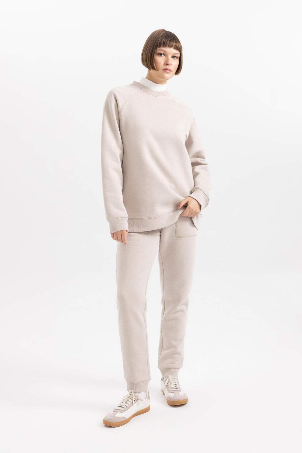 DeFacto-Zimní tepláky Regular Fit Jogger - elastický pas, šněrovací kapsy V2699az23wn 4