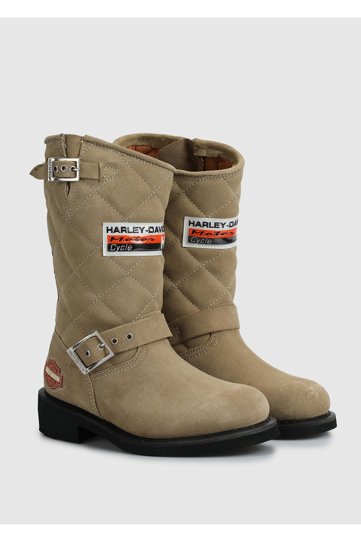 Harley Davidson-Unisex Μπεζ Μπότες 2