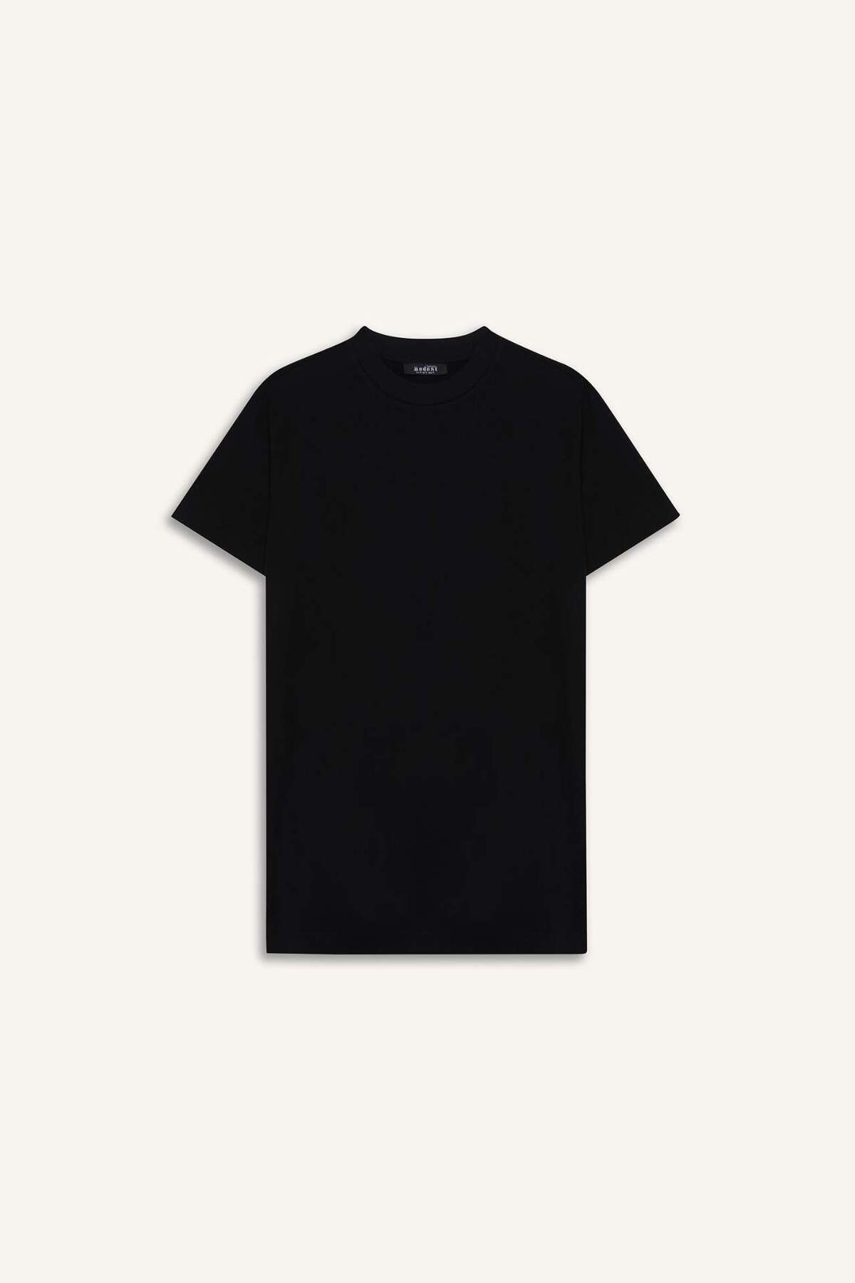 DeFacto-Regular Fit Crew Neck Basic Plain Short Sleeve 100% Cotton Tunic A8351Ax23Sm 7