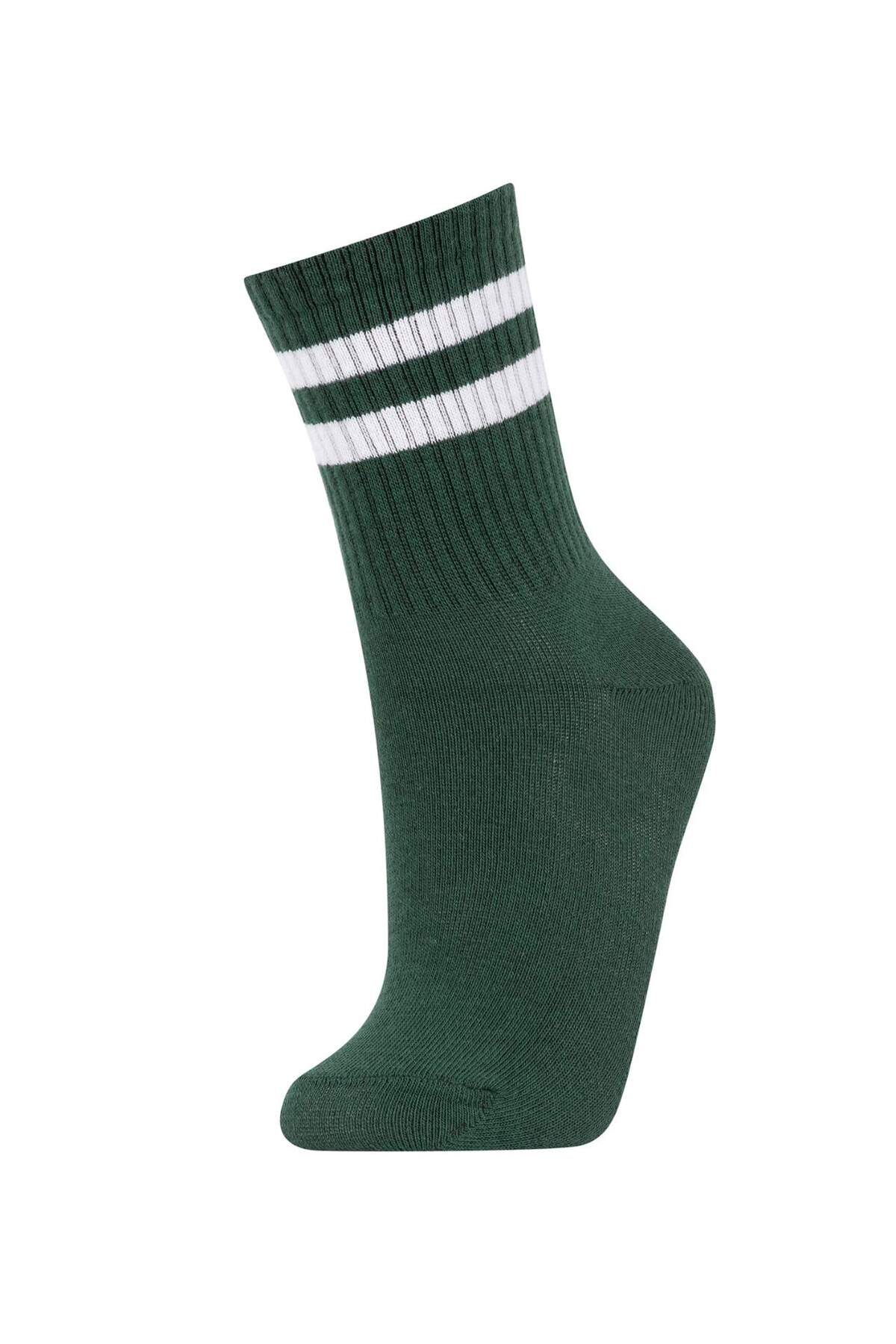 Defacto Erkek Çocuk 5'li Pamuklu Çember Desenli Uzun Çorap Y2878A6NS fotoğrafı 3 (önizleme)