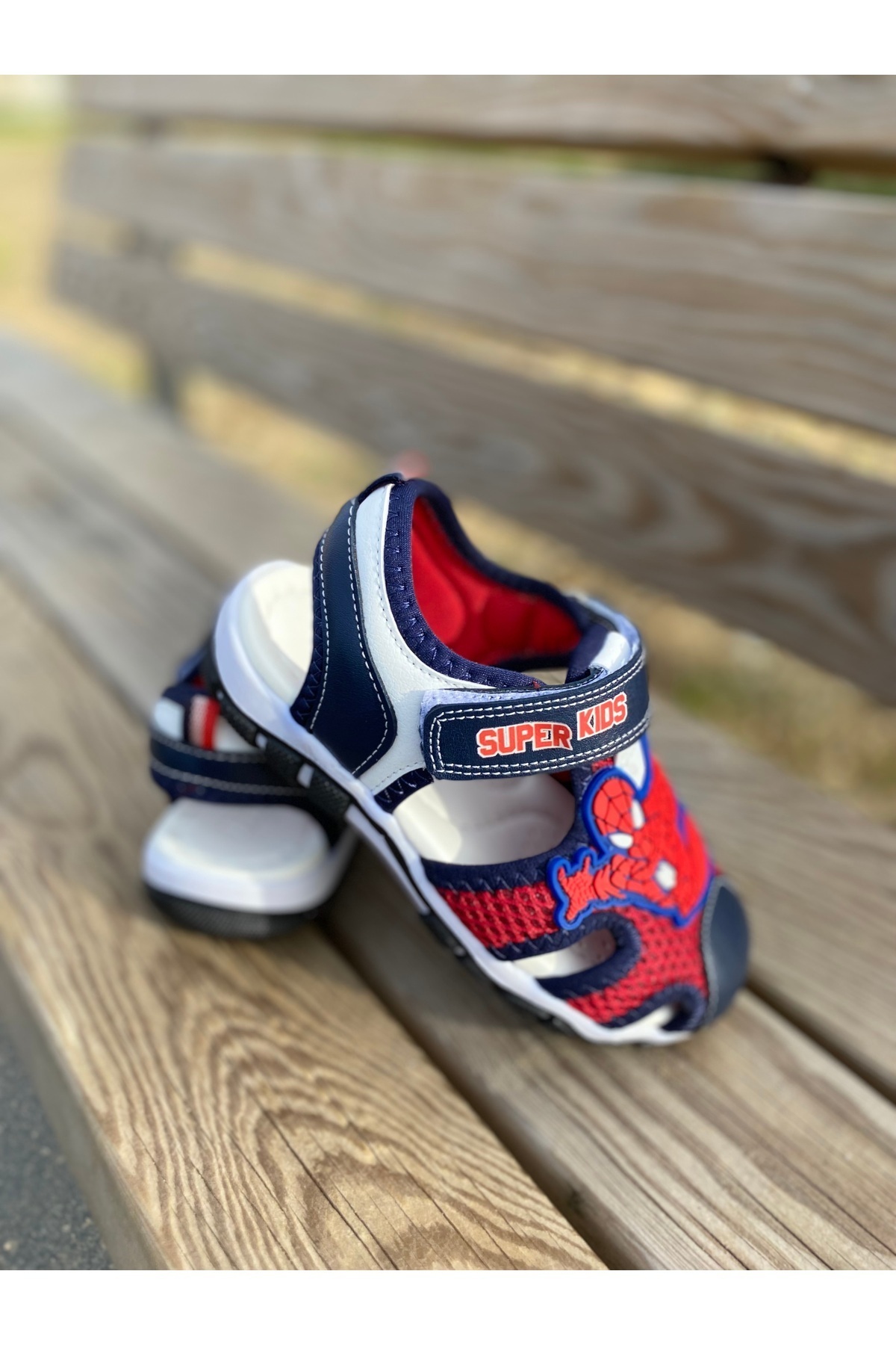 SuperKids Erkek Çocuk Örümcek Adam Ortopedik Yazlik Sandalet Ayakkabı fotoğrafı 6 (önizleme)