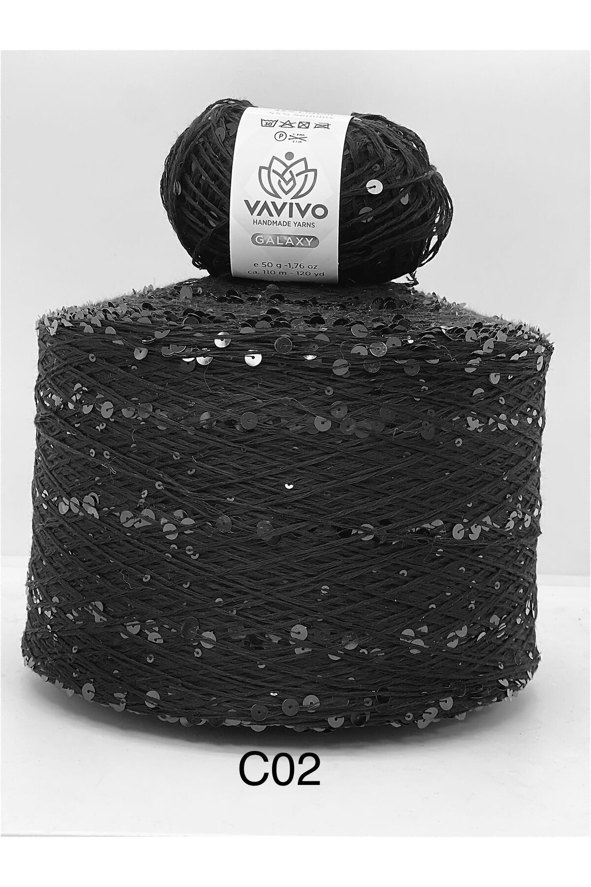 VAVIVO HANDKNITTING YARNS VAVIVO GALAXY 3+6 MM İRİ PULU PAYETLİ EL ÖRGÜ İPİ VE ÇANTA İPLİĞİ